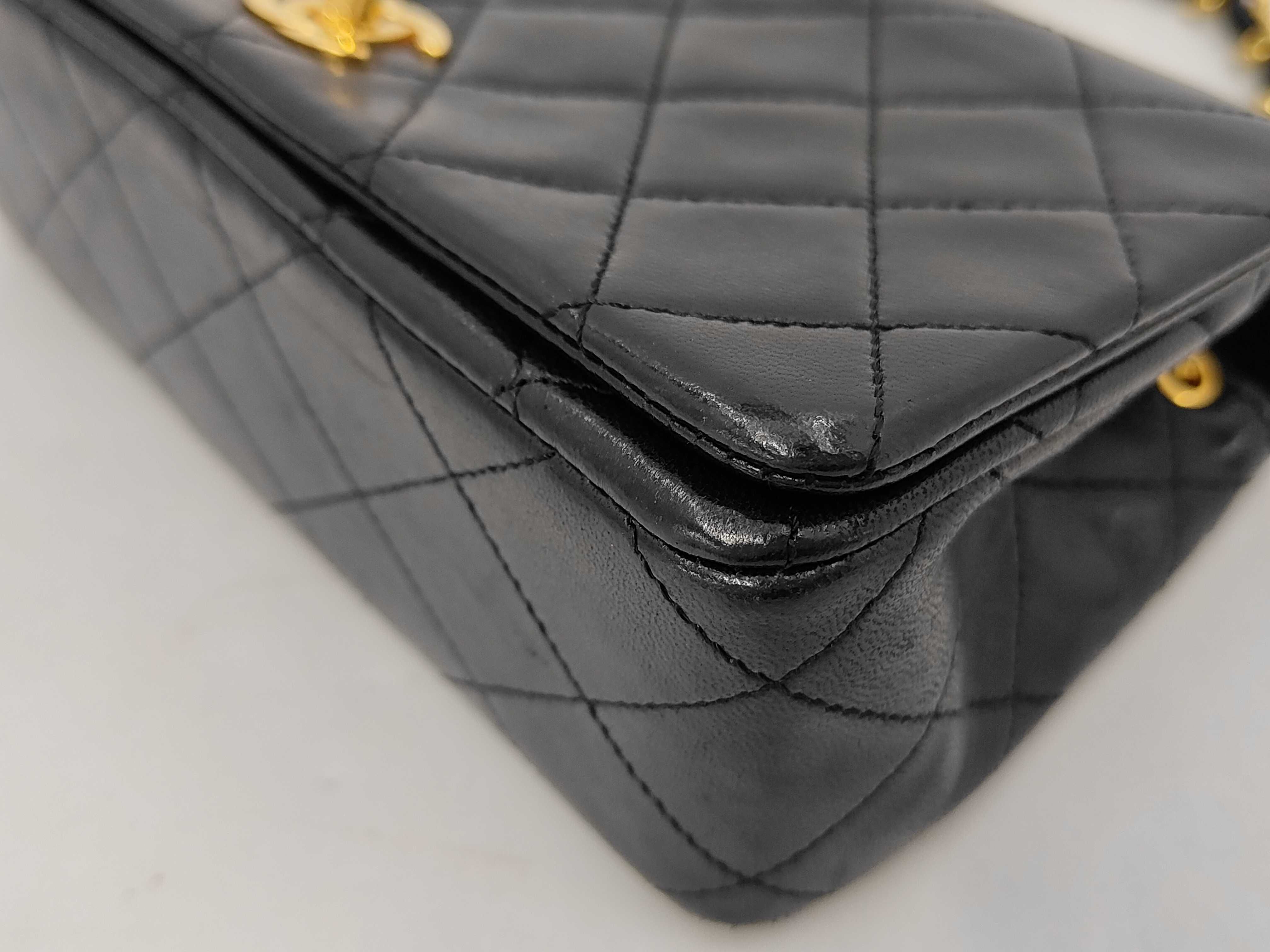Matelassé Full Flap Shoulder Bag, Black, Series 1 — view 4