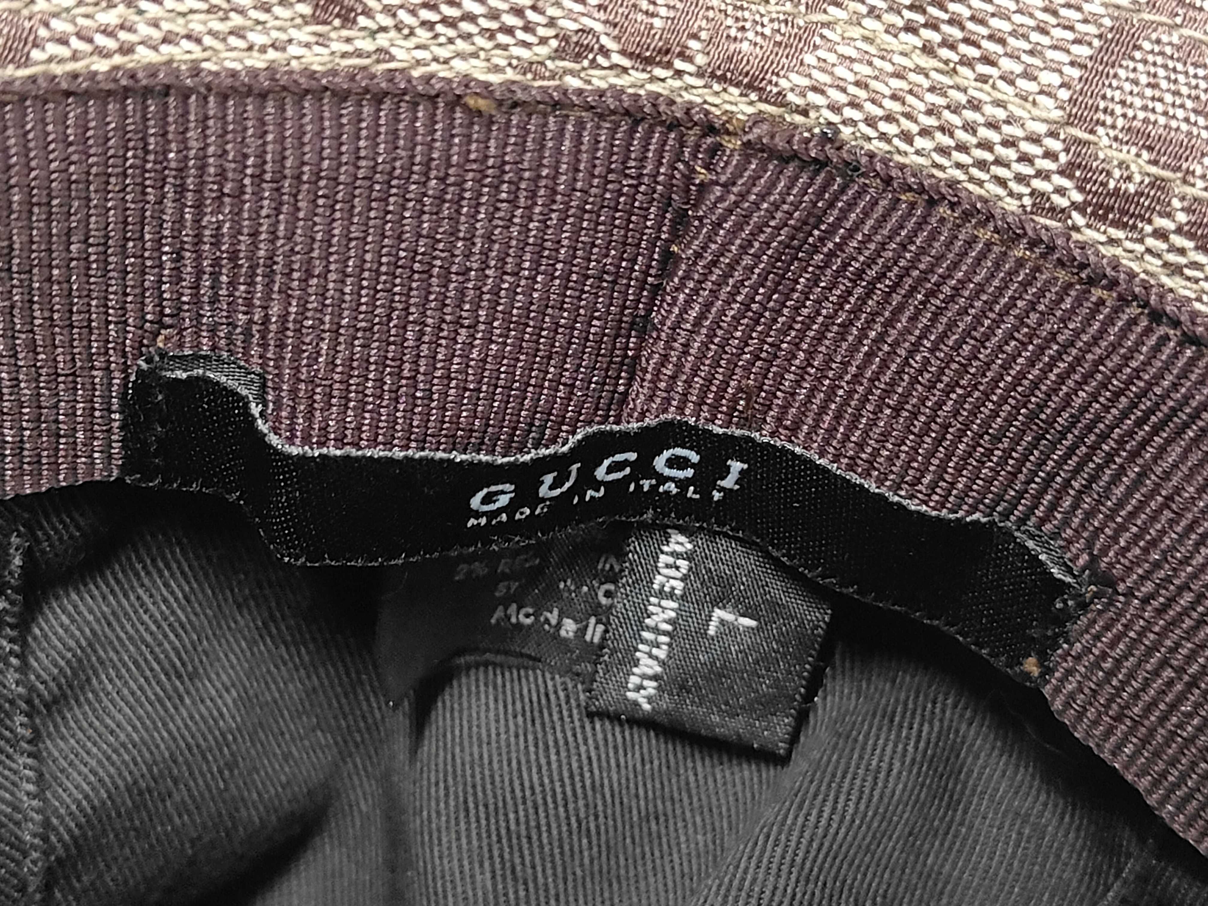 GG Canvas Sherry Line Bucket Hat, Beige, Size L, Other Accessories — view 7