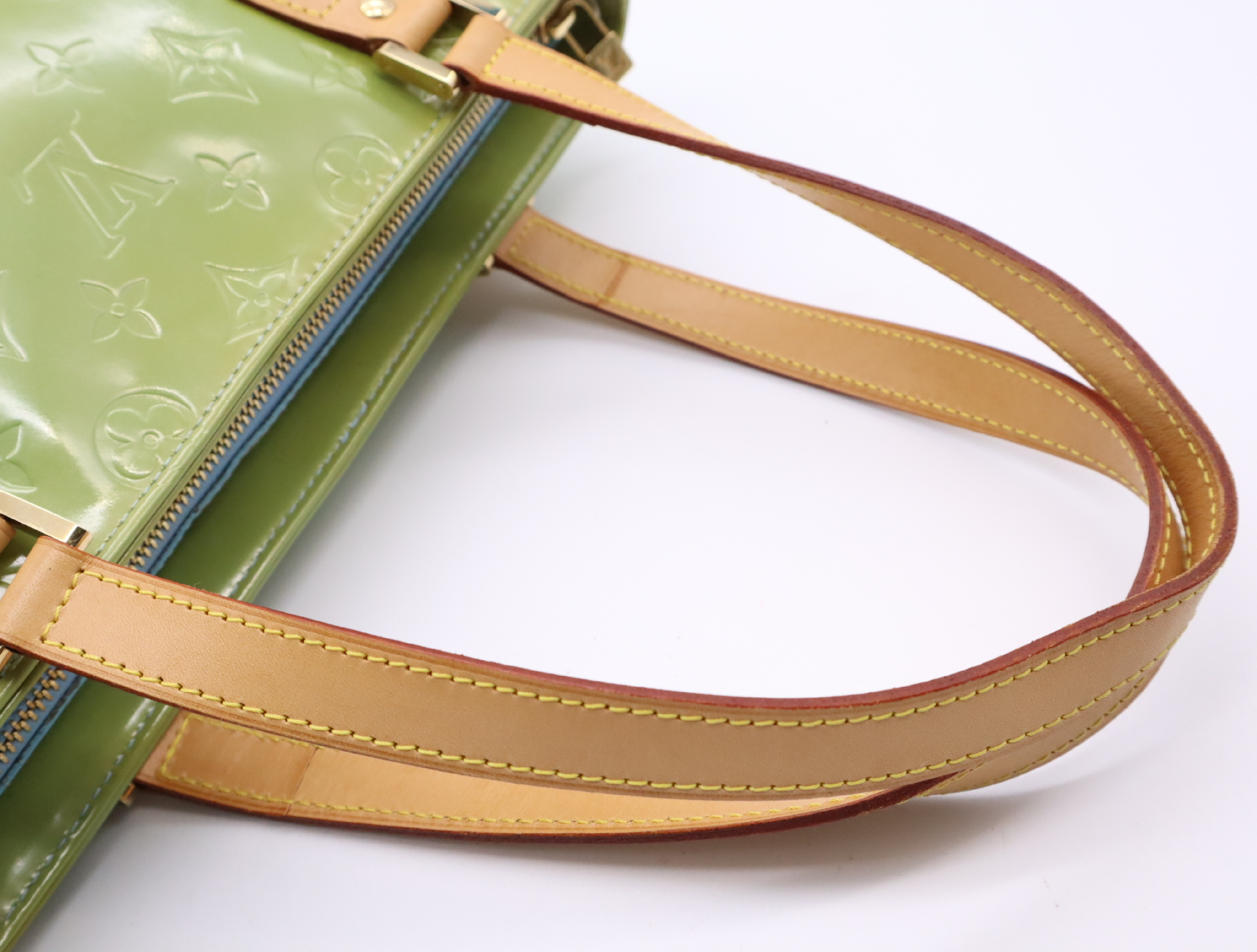 M91053 Vernis Houston Green Handbag — view 12