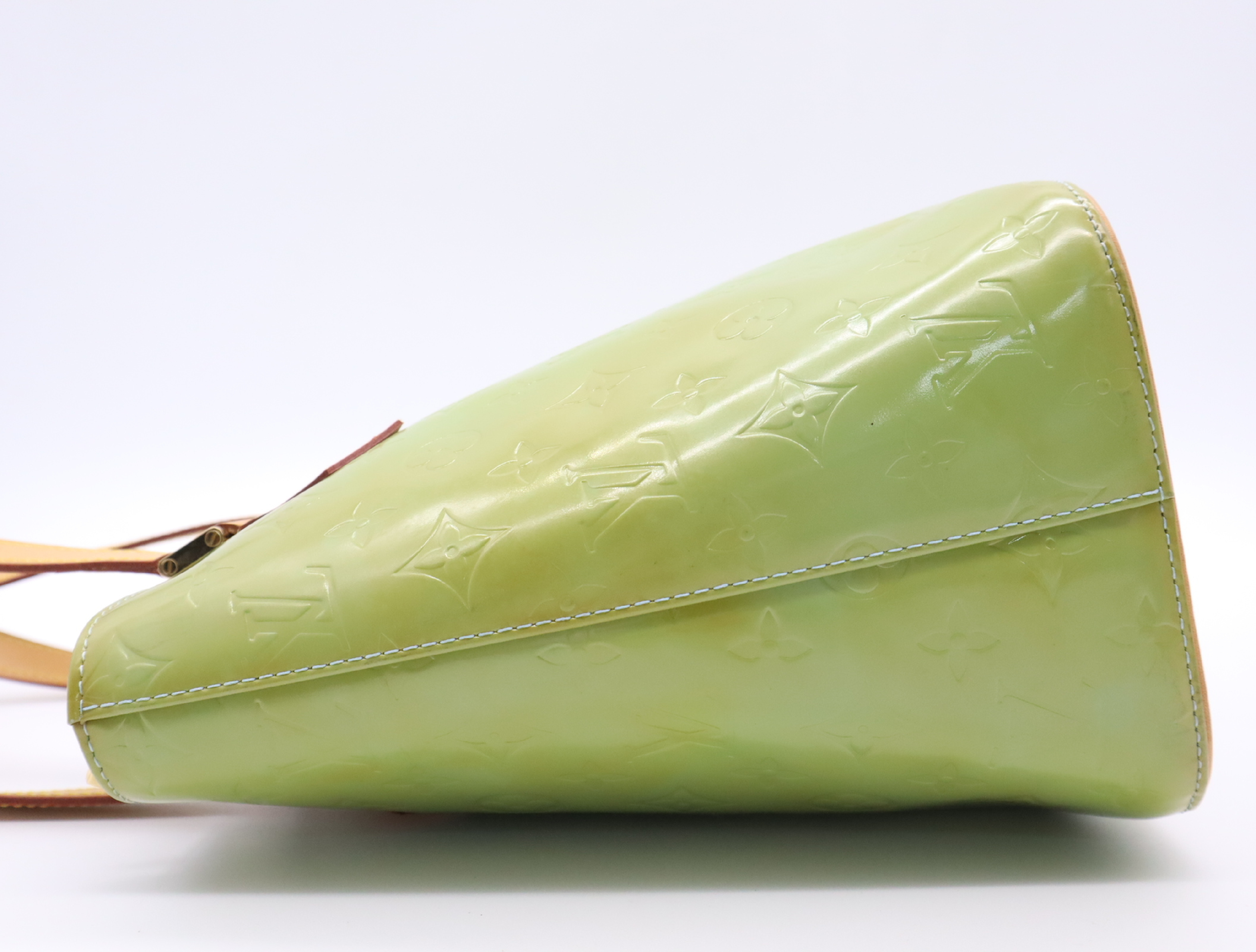 M91053 Vernis Houston Green Handbag — view 3