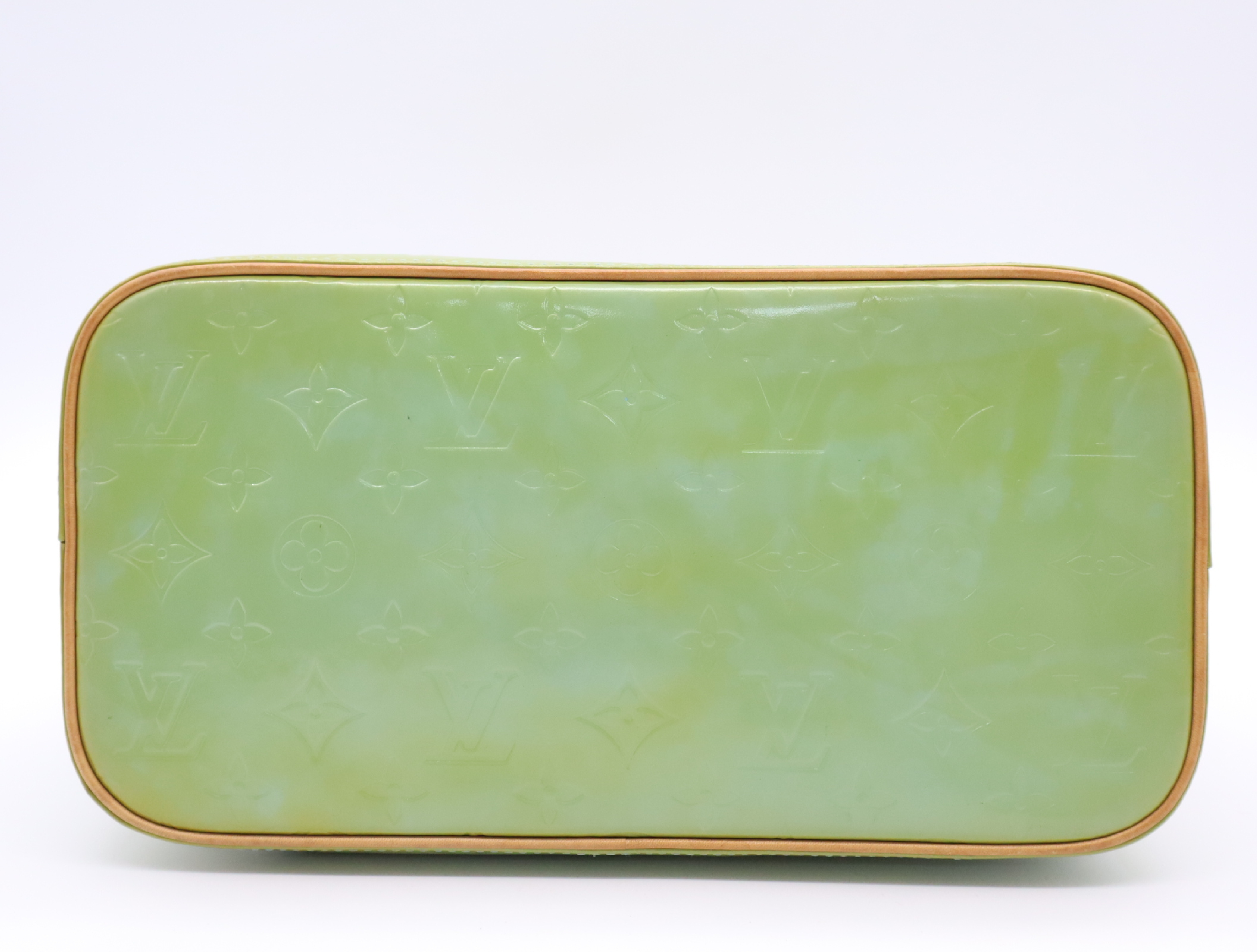 M91053 Vernis Houston Green Handbag — view 4