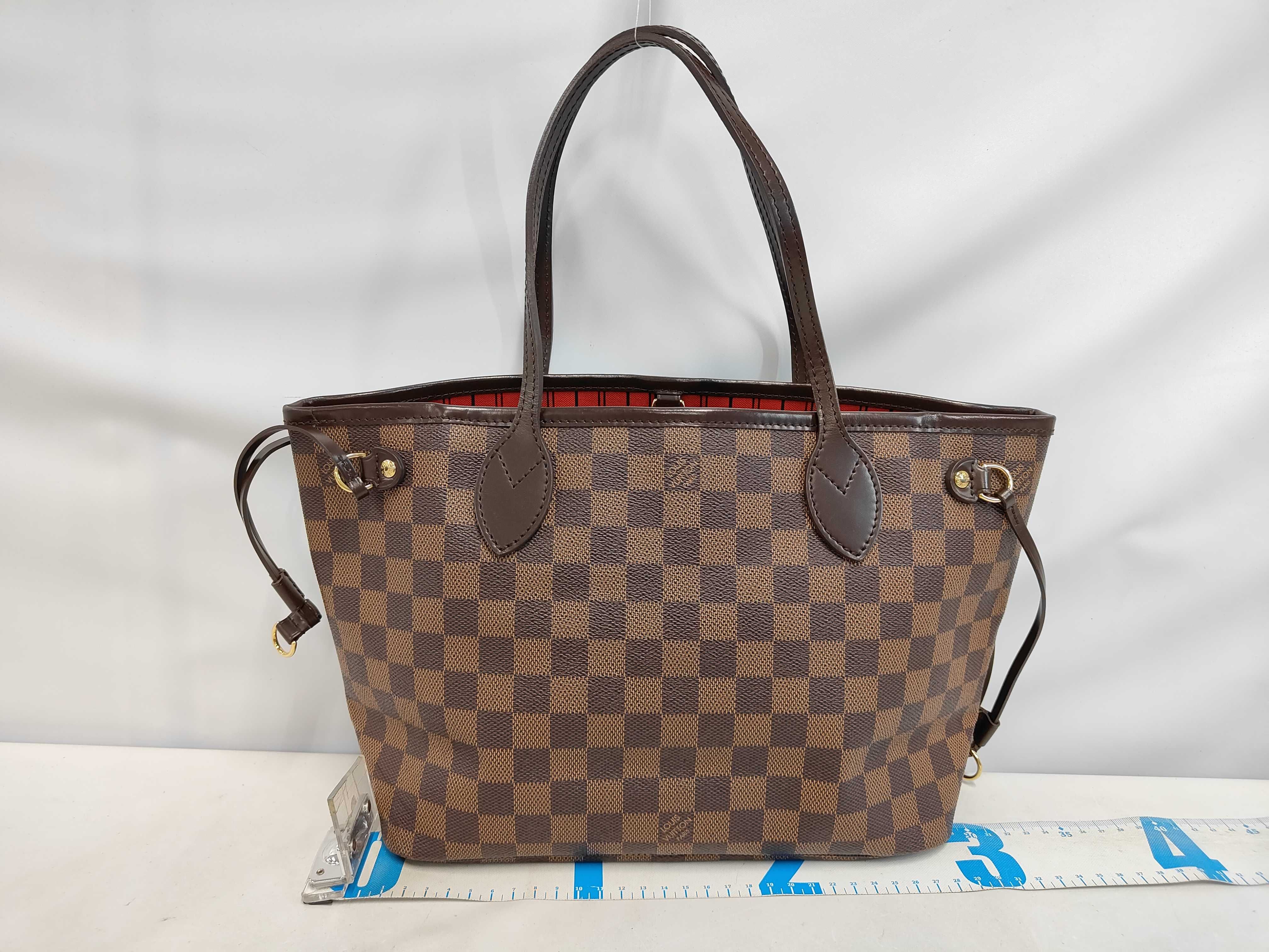 bag, Louis Vuitton Damier Neverfull PM tote bag, PVC tote bag — view 2