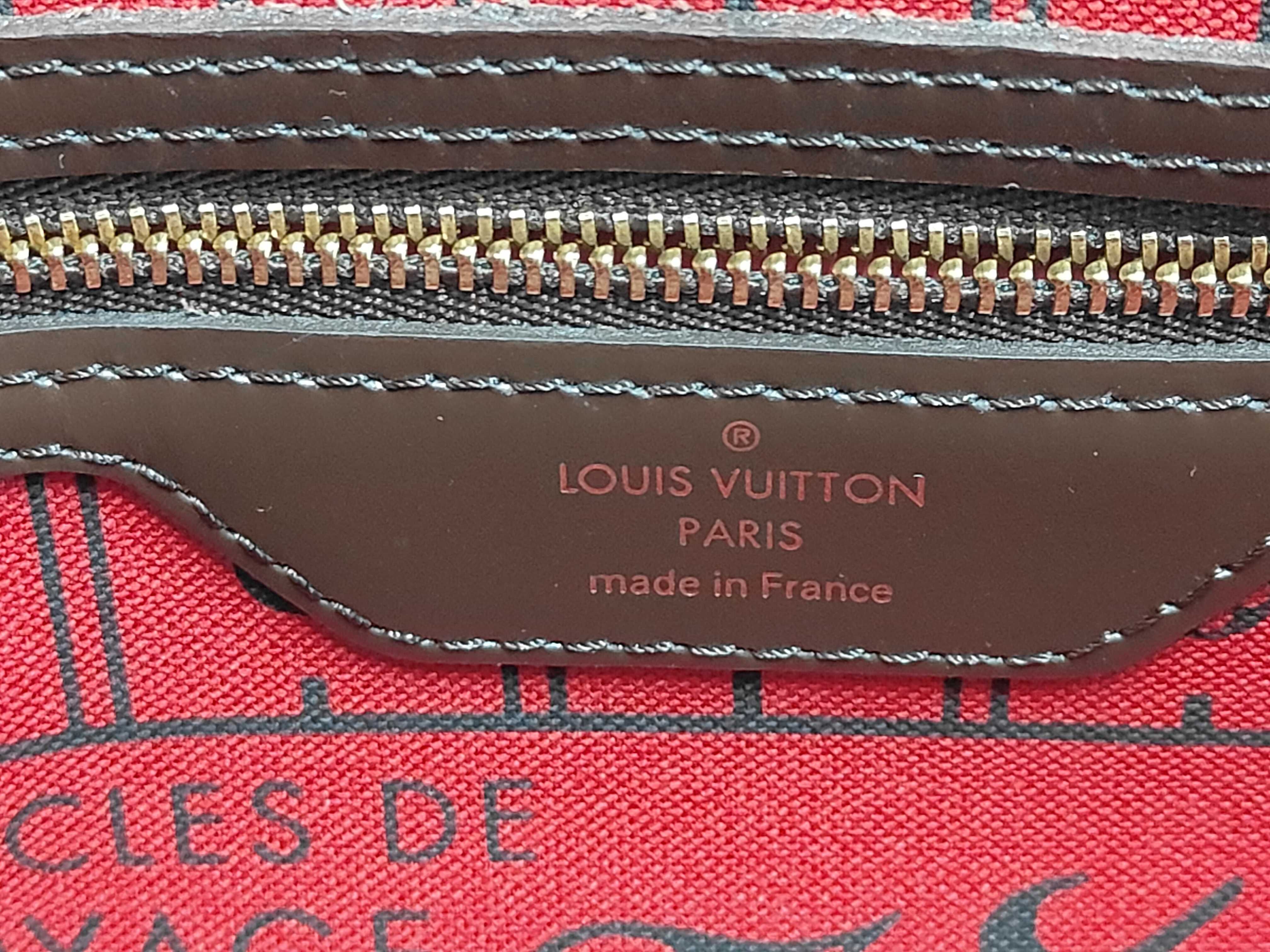 bag, Louis Vuitton Damier Neverfull PM tote bag, PVC tote bag — view 7