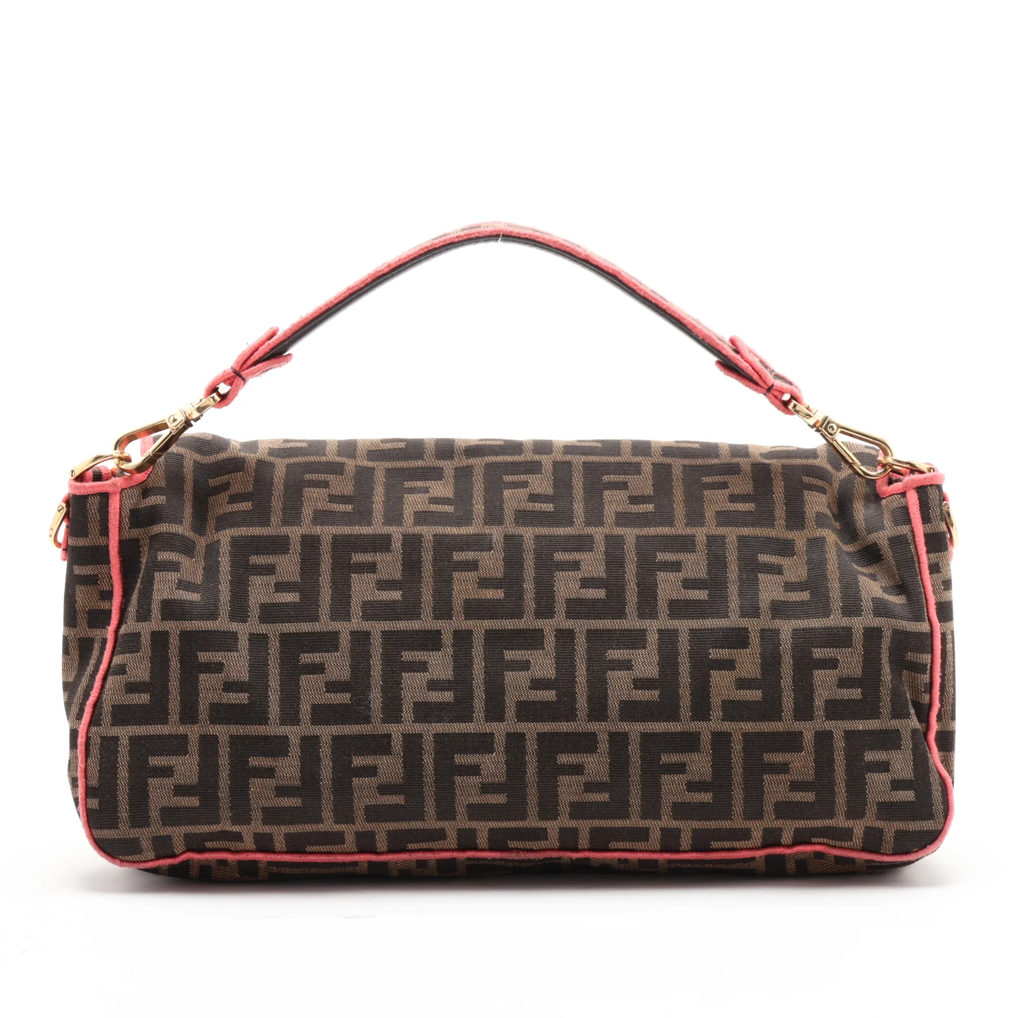 Zucca Mamma Bucket 8BR771 Canvas 2-Way Shoulder Bag Brown — view 2
