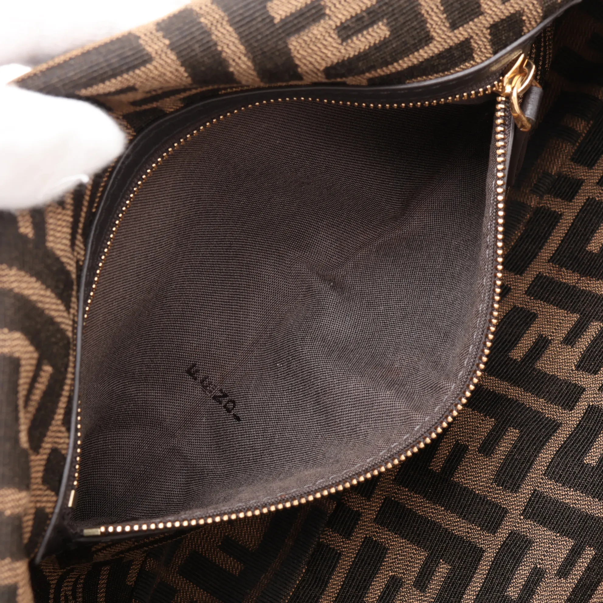 Zucca Mamma Bucket 8BR771 Canvas 2-Way Shoulder Bag Brown — view 9