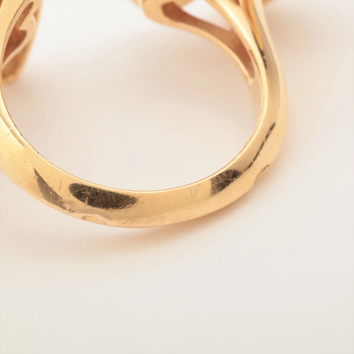 de Papillon Entre Les Door Shell Diamond Ring 750(PG×WG) 7.7g 48 JE393010 Shell — view 5