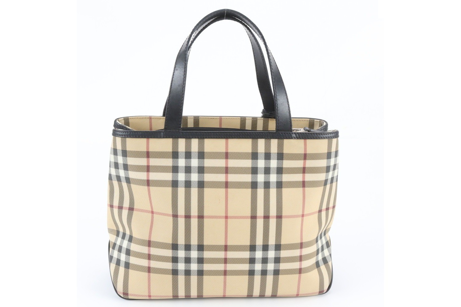 Nova Check Leather Tote Bag, Shoulder Bag — view 3