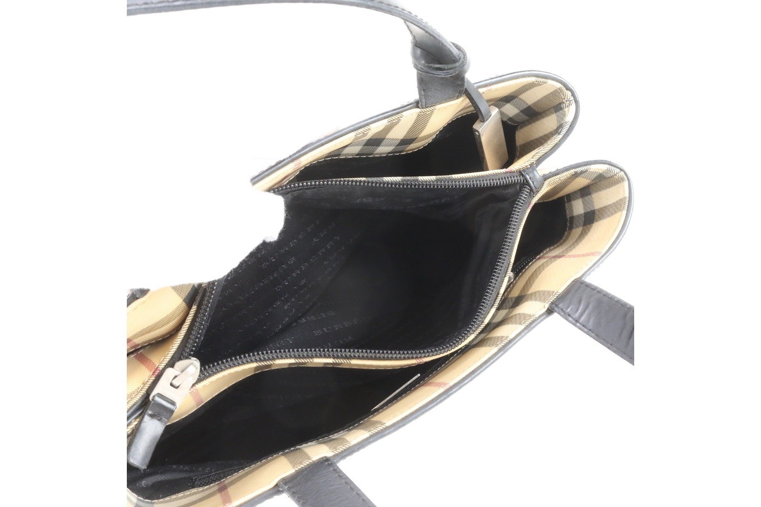 Nova Check Leather Tote Bag, Shoulder Bag — view 7