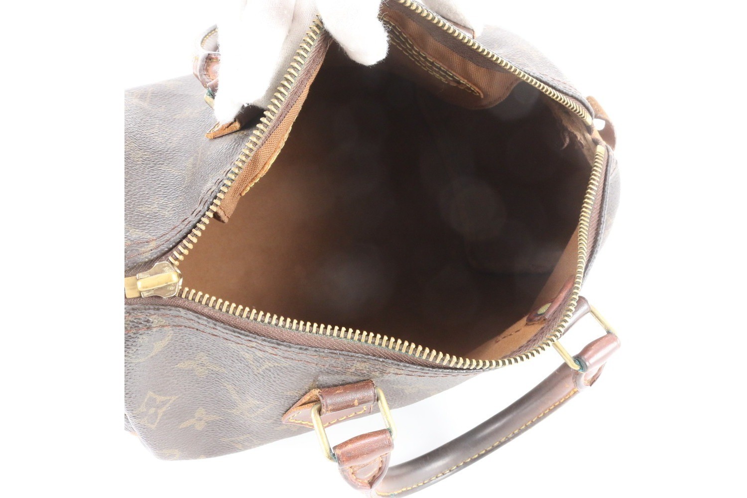 Monogram Speedy 25 M41528 Leather Handbag — view 7