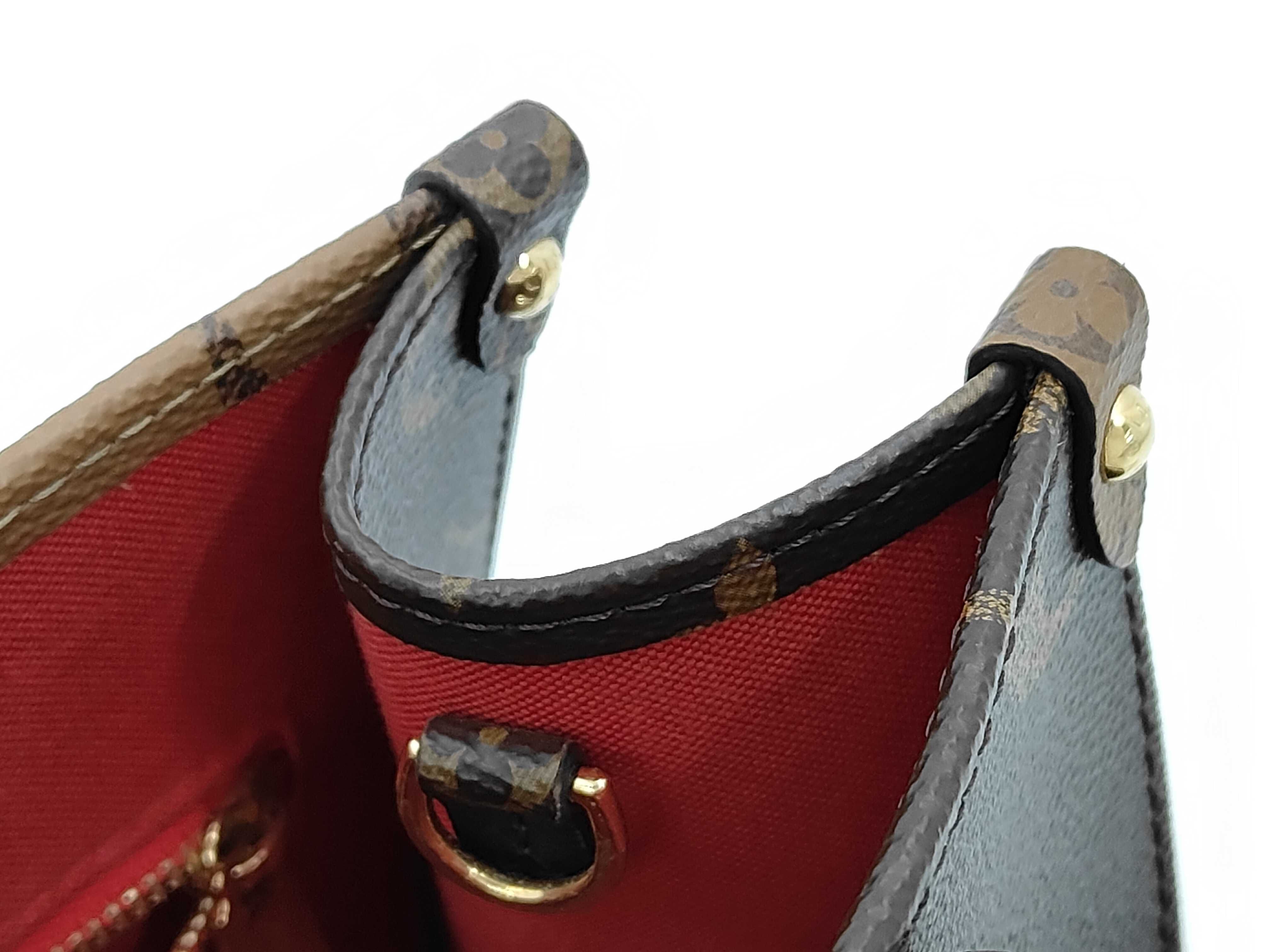 Monogram Giant Reverse OnTheGo PM M46373 Brown RFID Handbag — view 11