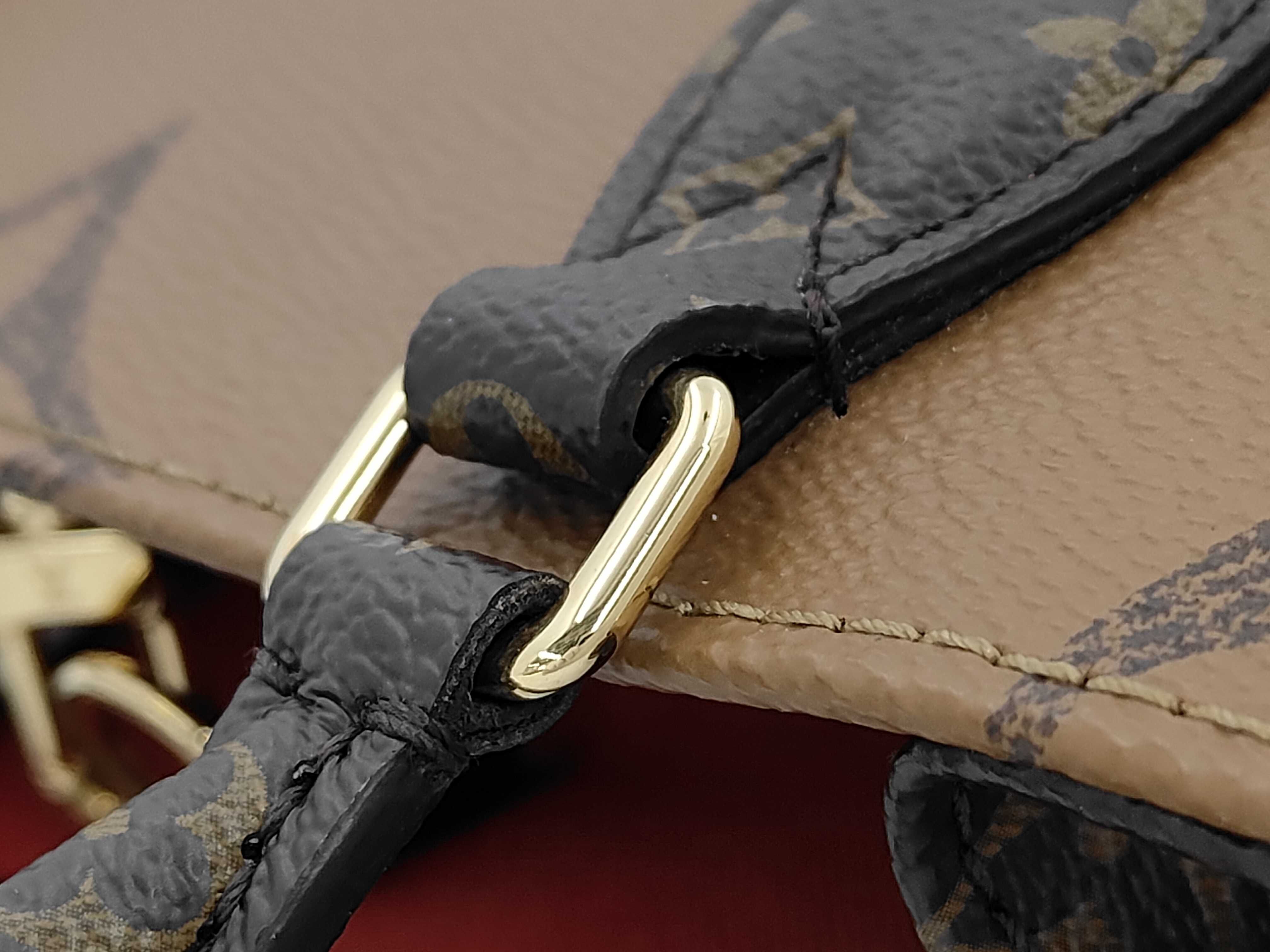 Monogram Giant Reverse OnTheGo PM M46373 Brown RFID Handbag — view 5