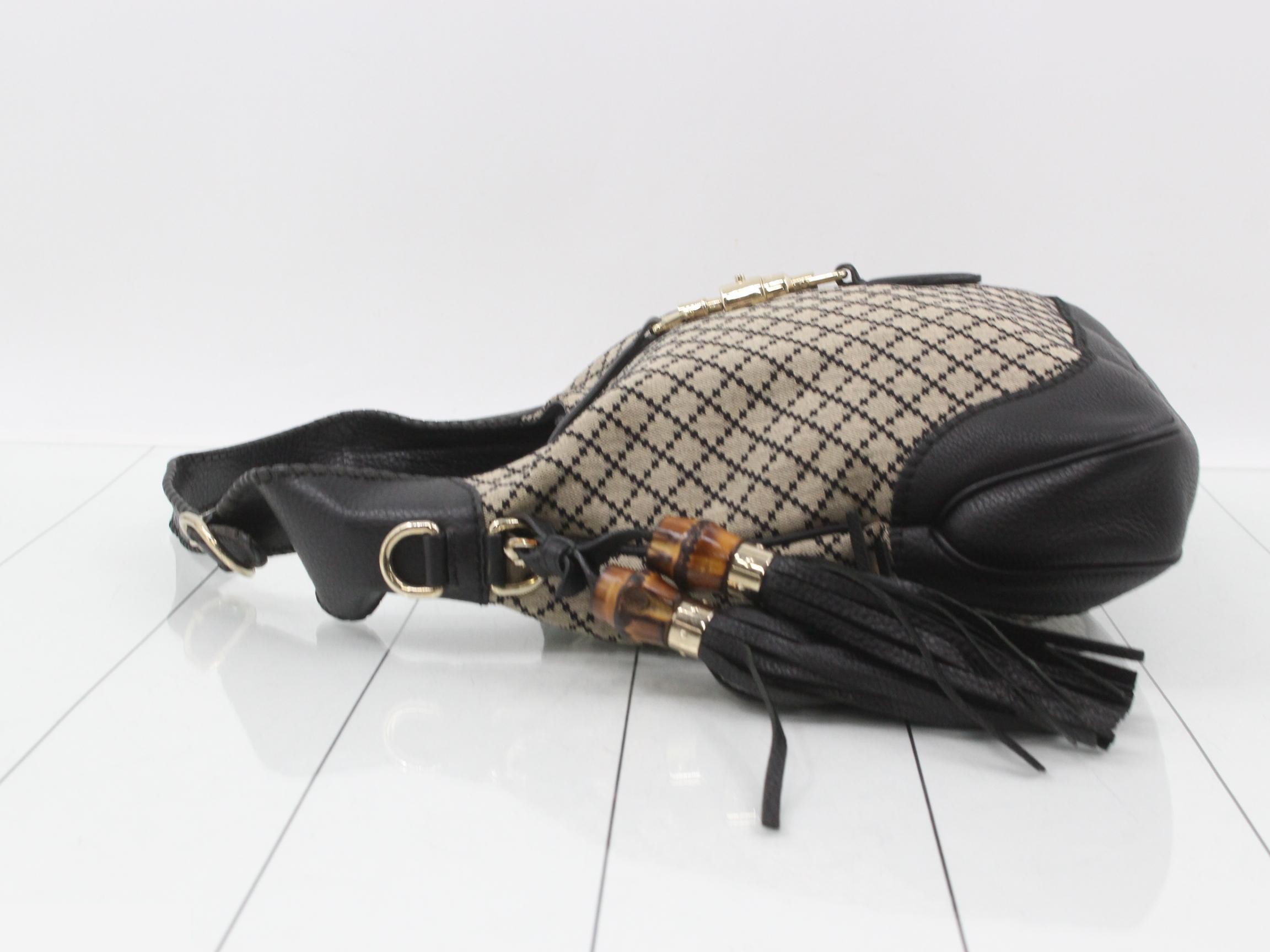 Diamante canvas Hobo Bag — view 4