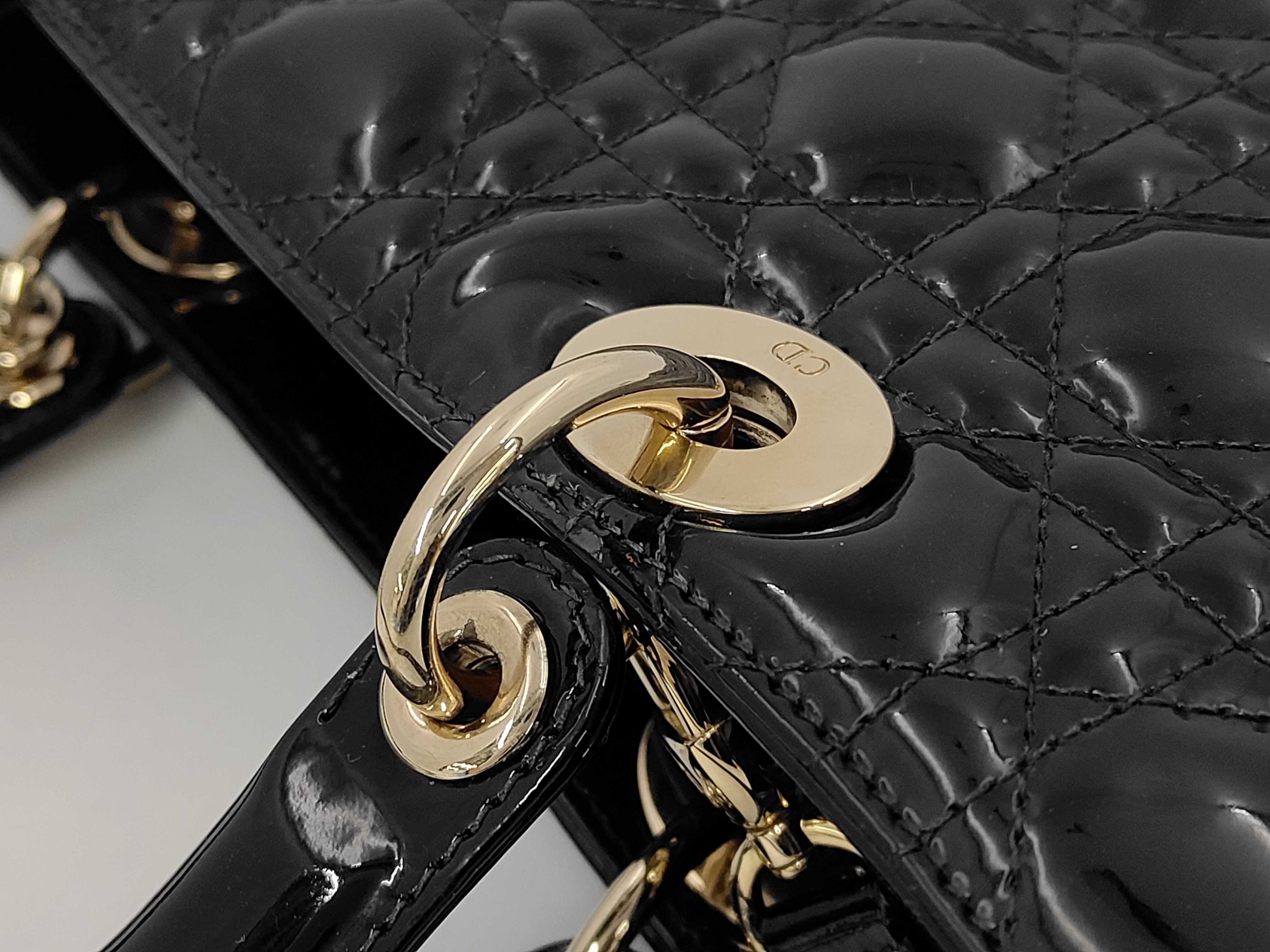 Lady Dior Enamel Lady Handbag — view 5
