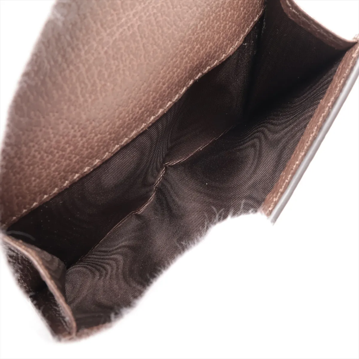 GG Supreme 523173 PVC x Leather Compact Wallet Brown — view 7