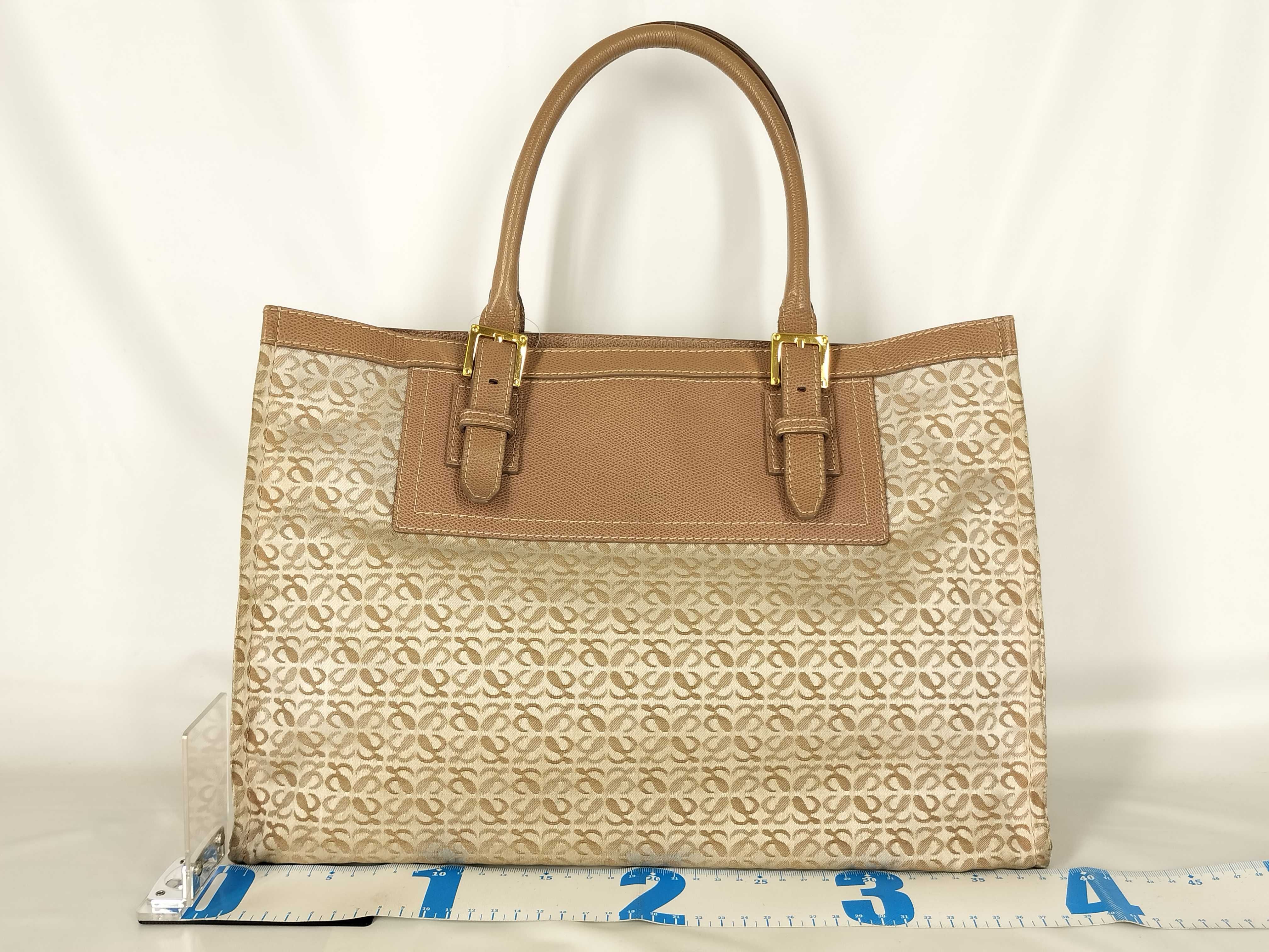 New Road Line Canvas Tote Bag, Pink Beige — view 2