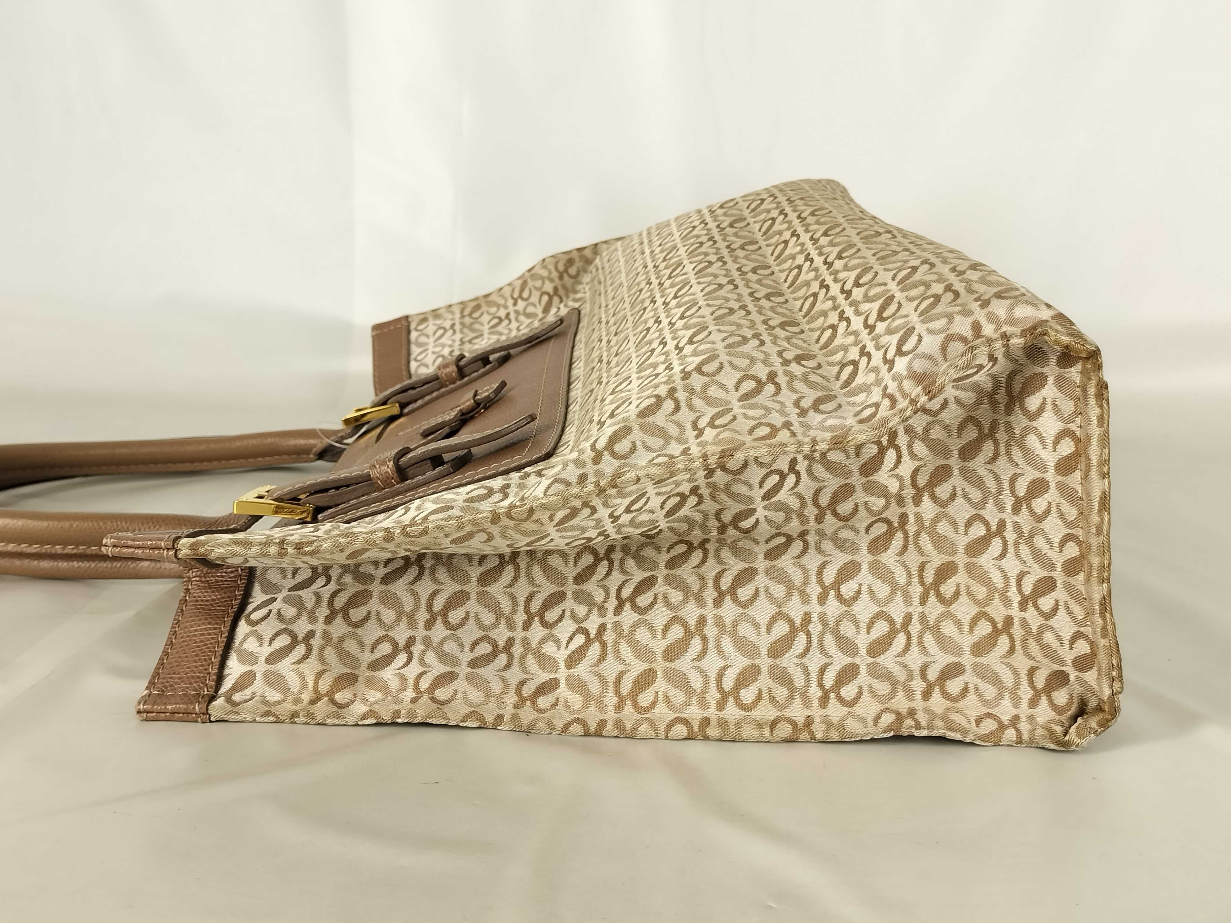 New Road Line Canvas Tote Bag, Pink Beige — view 8