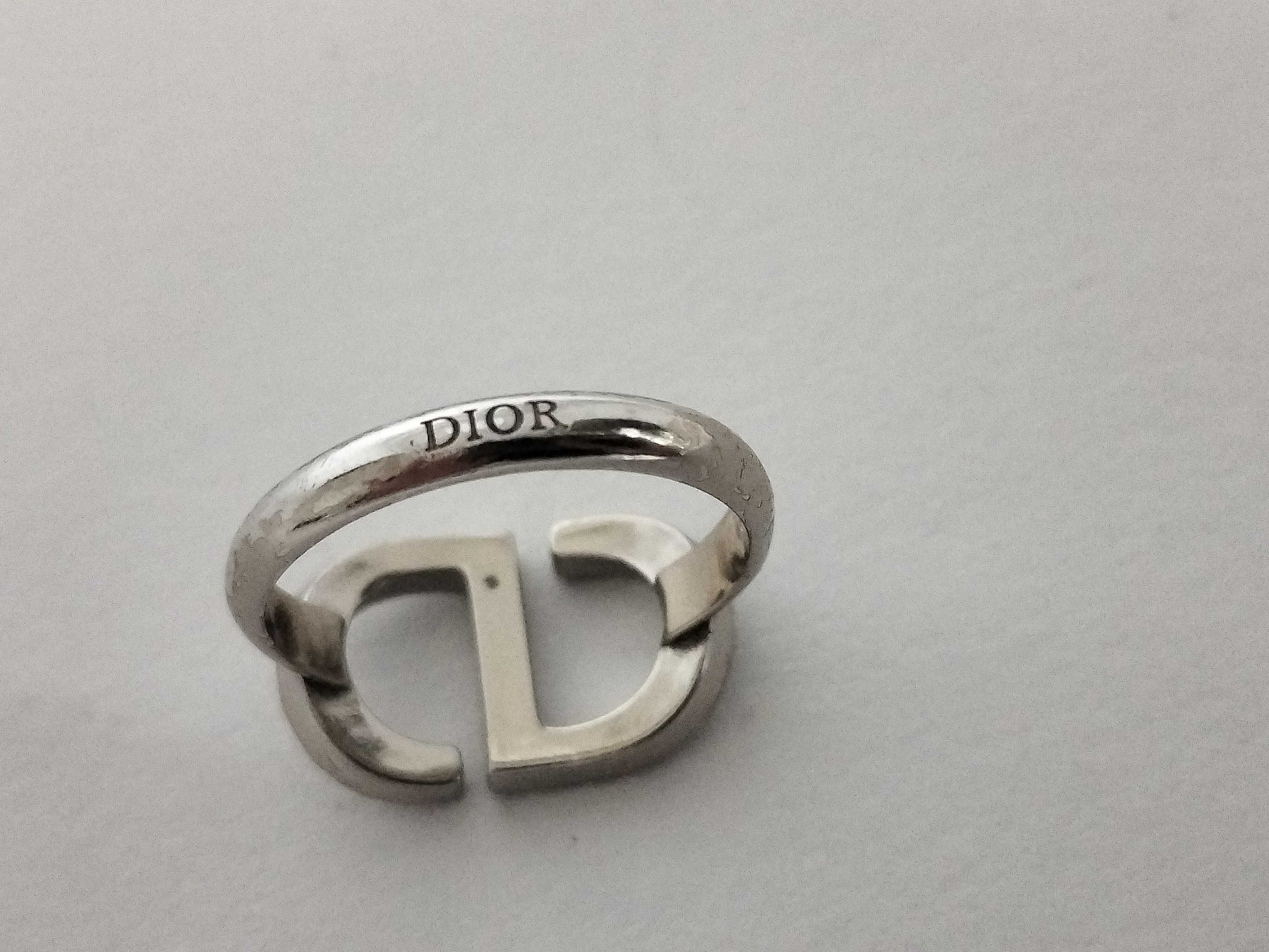 Silver/Stone/CD Logo Ring — view 5
