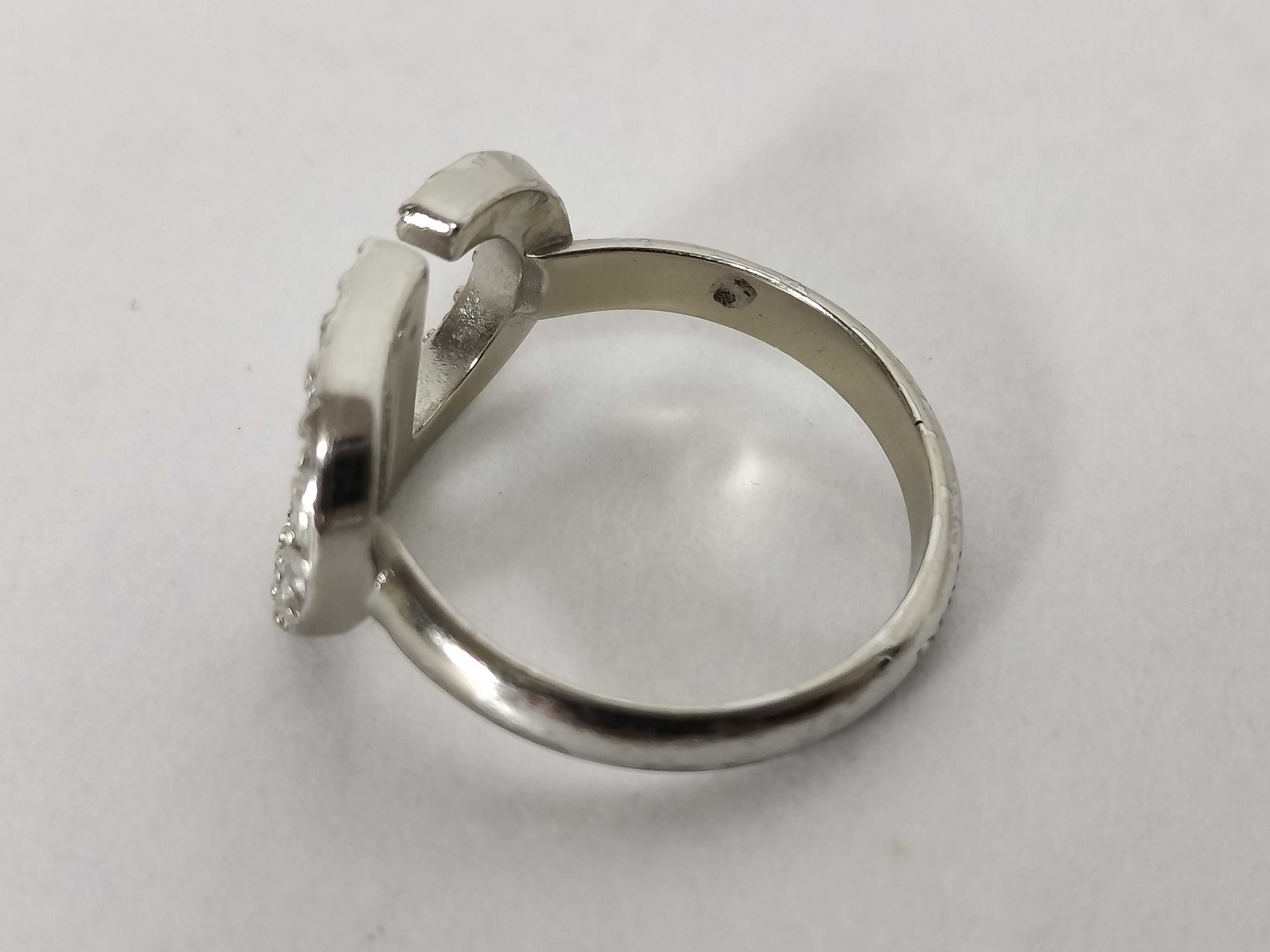 Silver/Stone/CD Logo Ring — view 7
