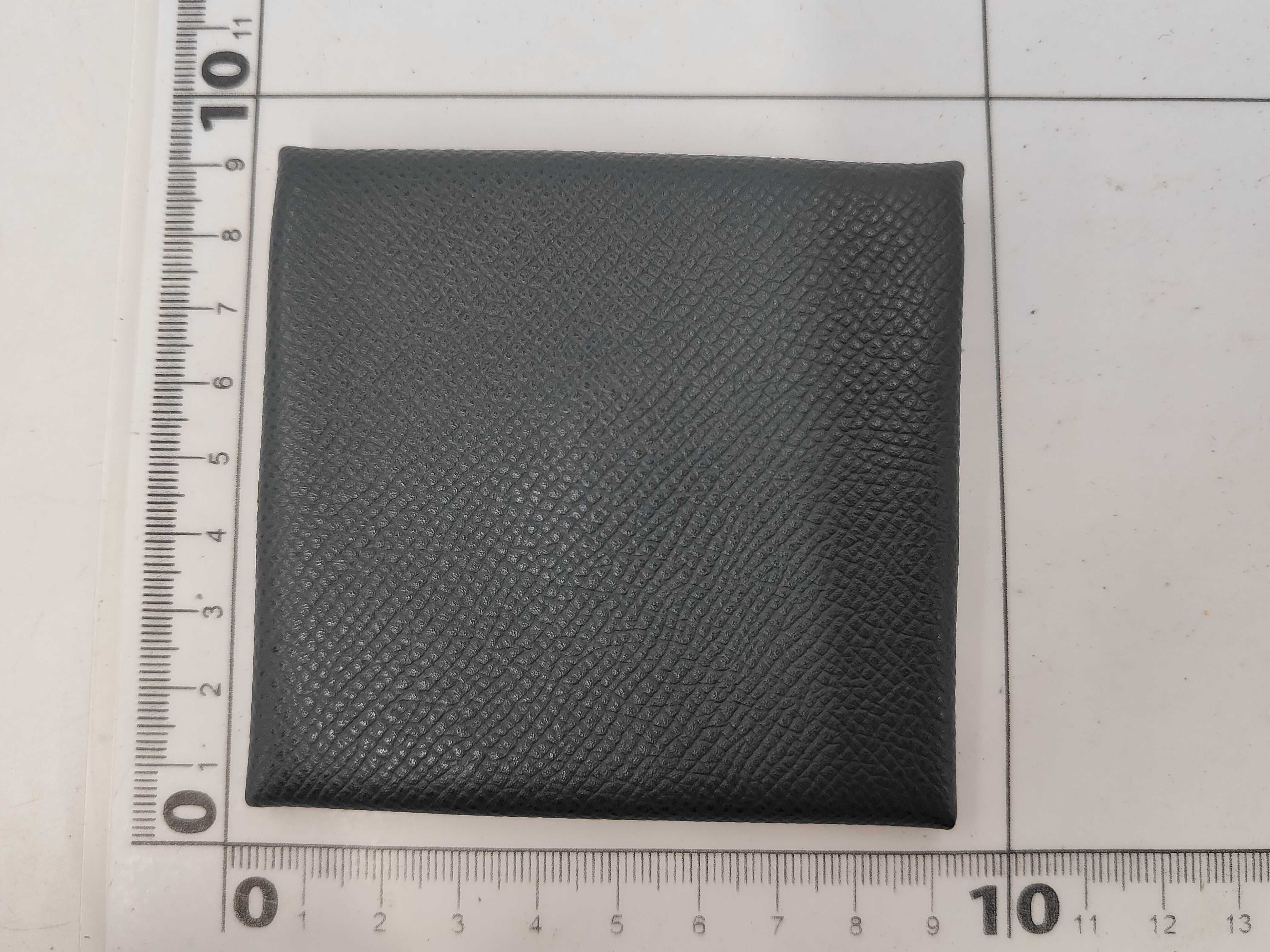 Bastia Epsom Dark Green Silver Hardware D Stamp Coin Case — view 2