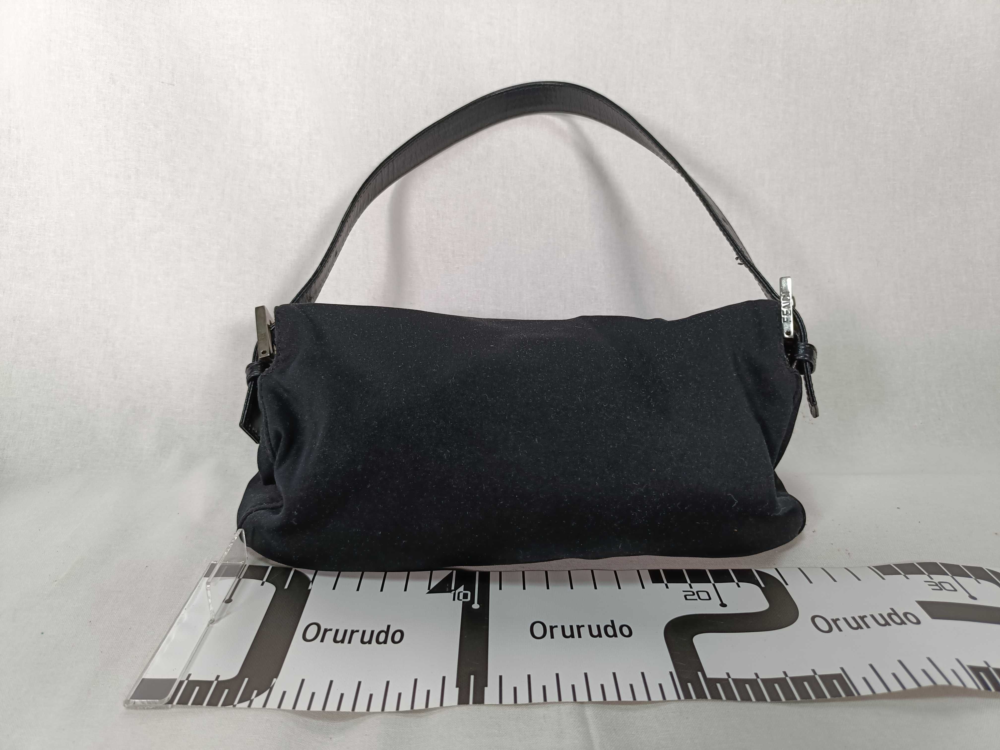 Mamma Bucket Jersey x Leather Shoulder Bag, Black, 26424 (Handbag) — view 2
