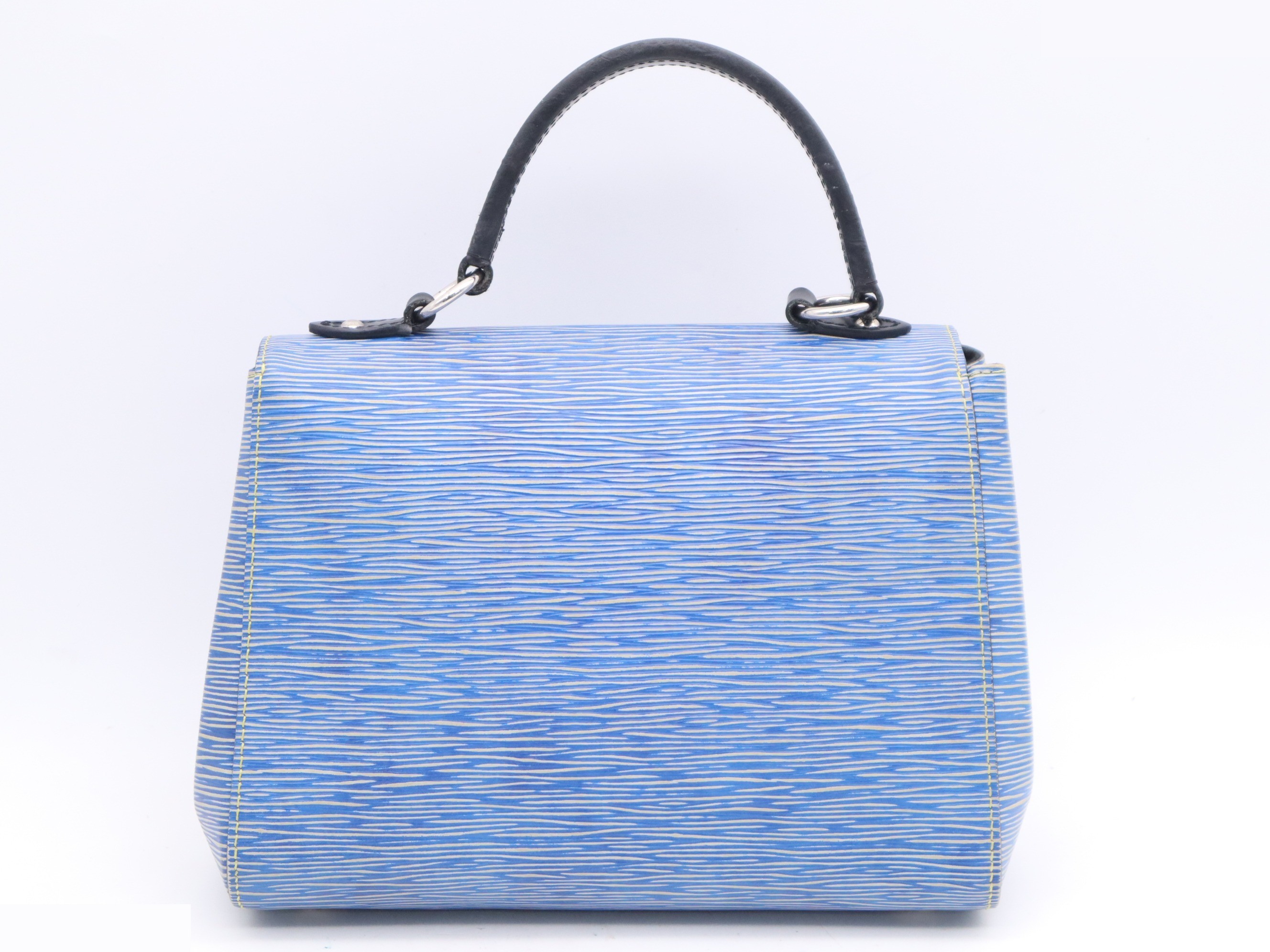 Cluny BB denim leather shoulder bag with shoulder strap — view 2