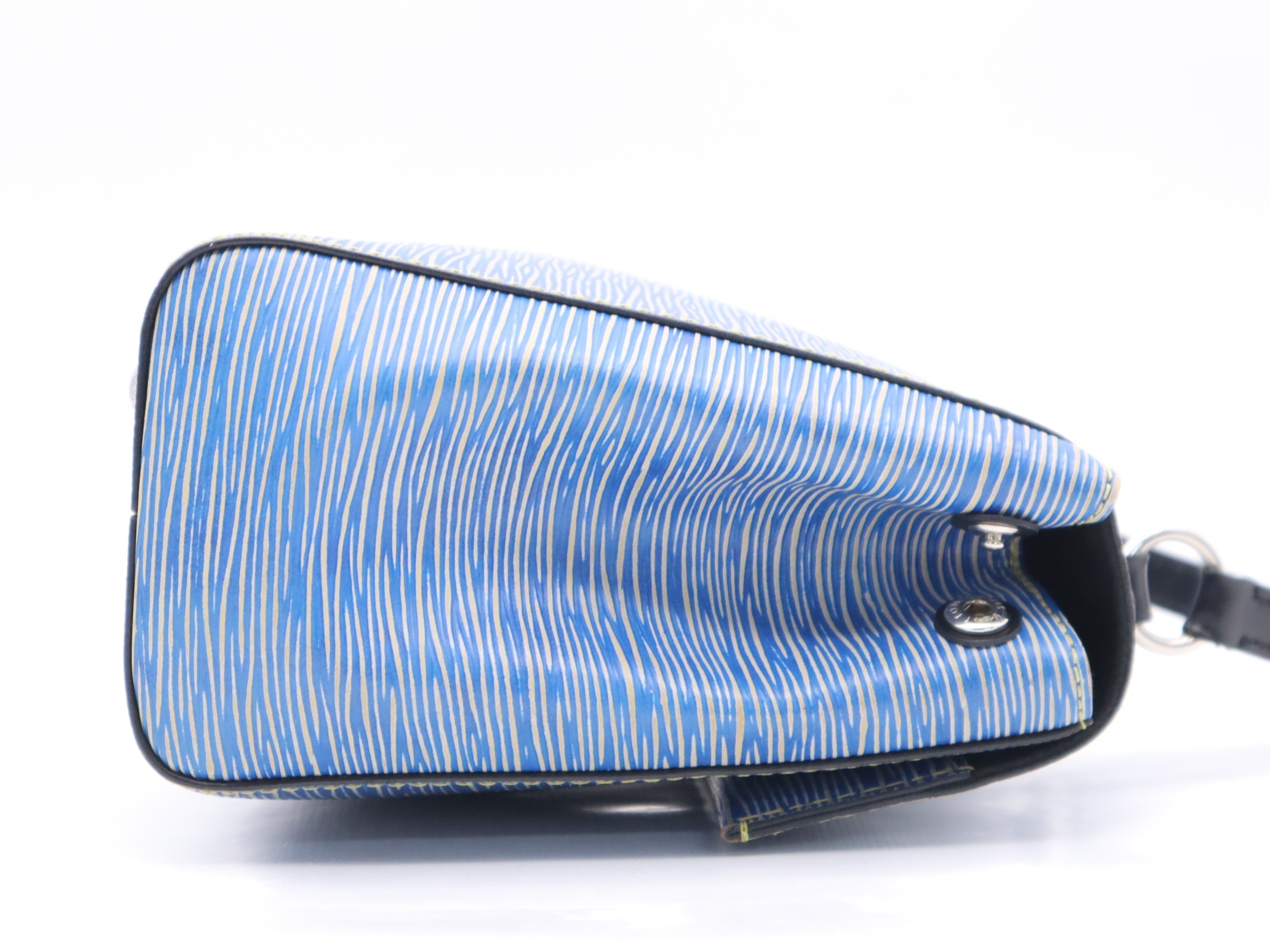 Cluny BB denim leather shoulder bag with shoulder strap — view 5