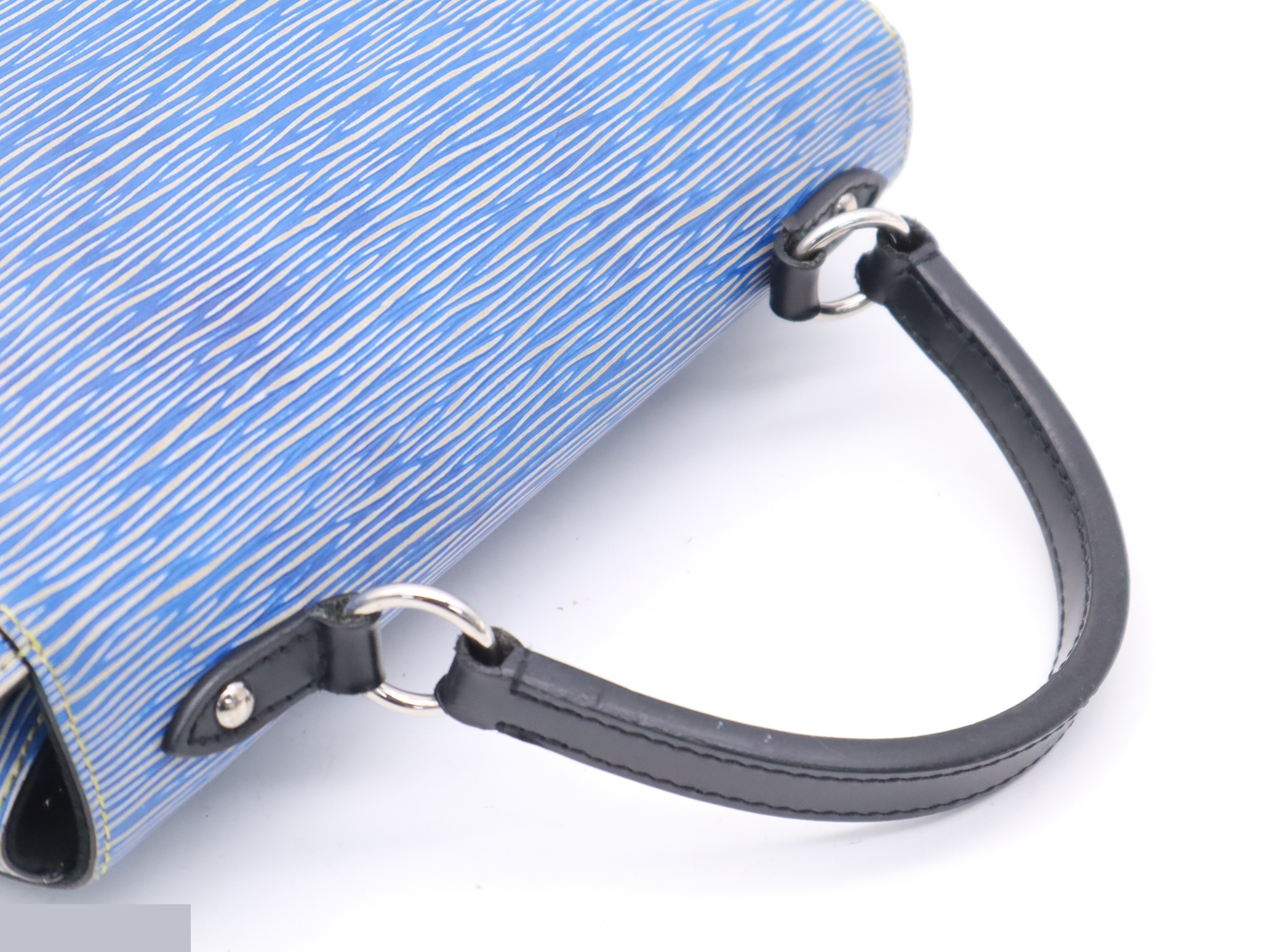 Cluny BB denim leather shoulder bag with shoulder strap — view 6