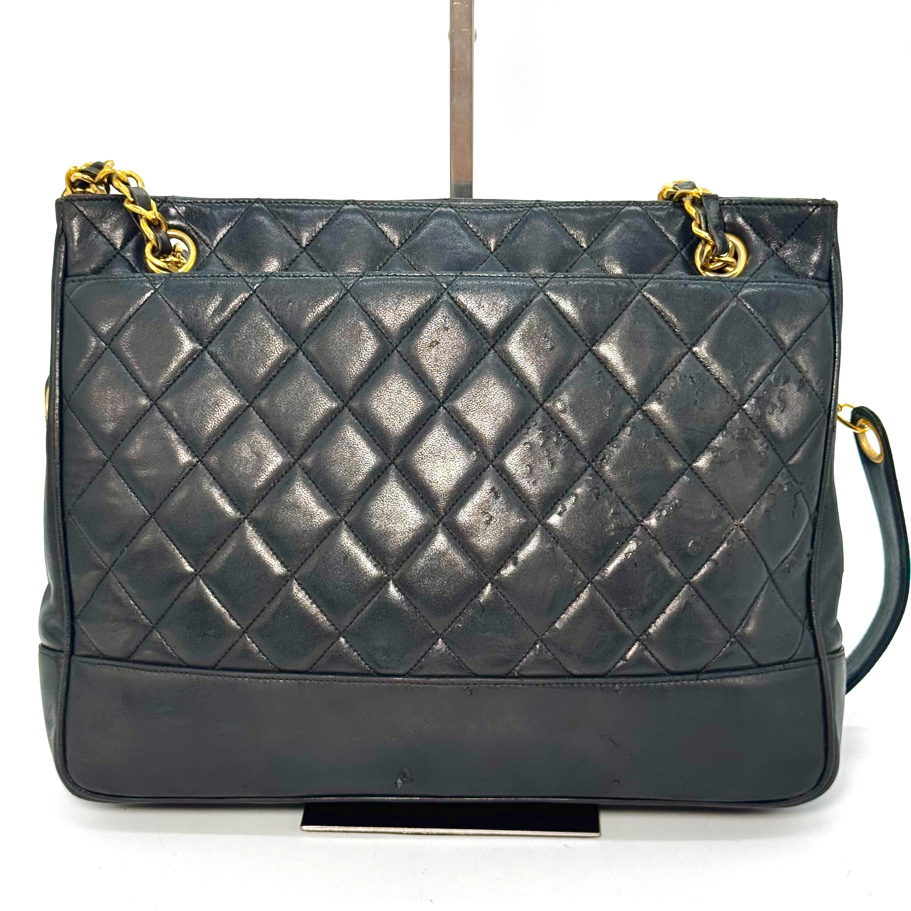 Matelassé Lambskin Coco Ball Shoulder Bag, Black, No Serial Number Sticker. — view 2