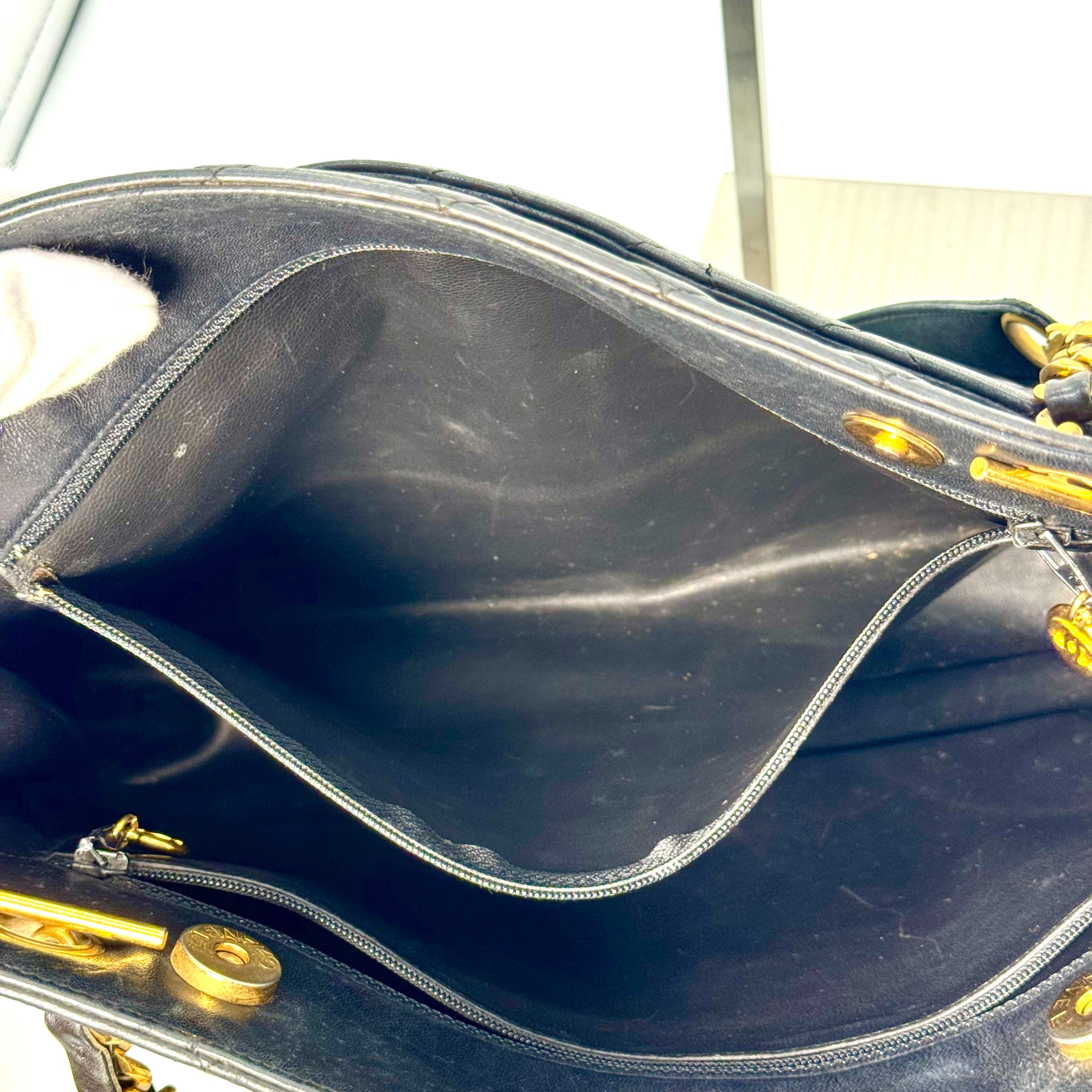 Matelassé Lambskin Coco Ball Shoulder Bag, Black, No Serial Number Sticker. — view 6