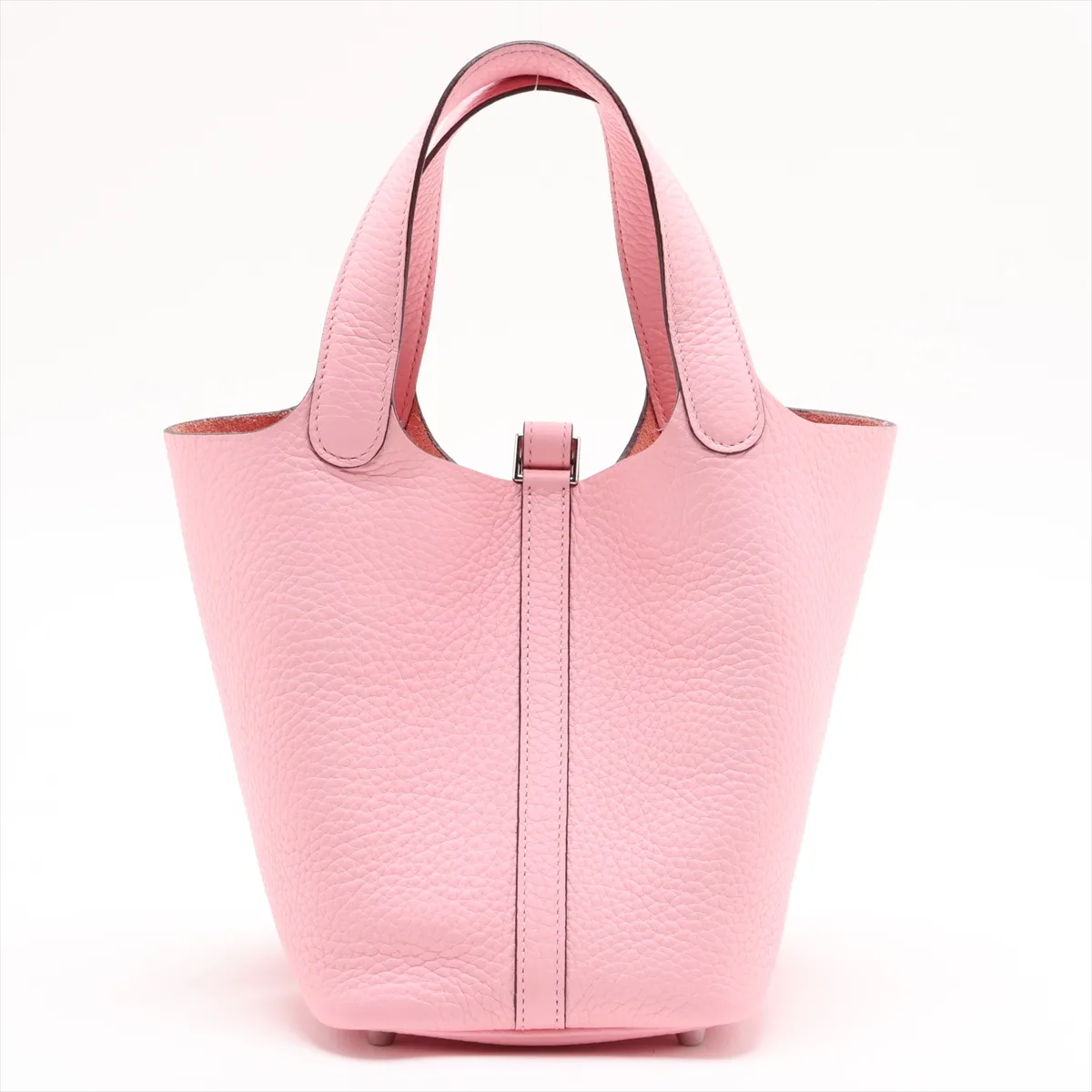 Picotin Lock 18 PM, Taurillon Clemence leather, Rose Sakura, Silver hardware, Z: 2021 — view 2