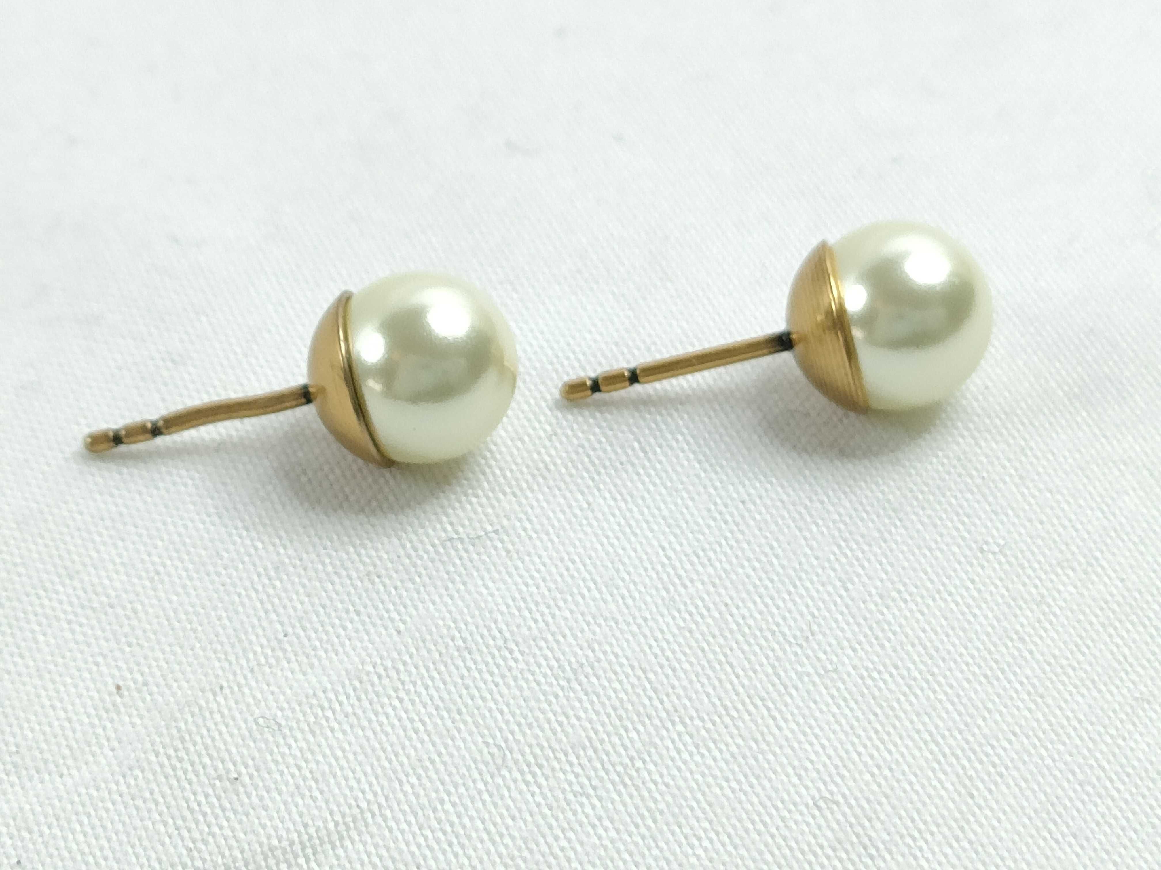 Tribal Pearl Earrings — view 3