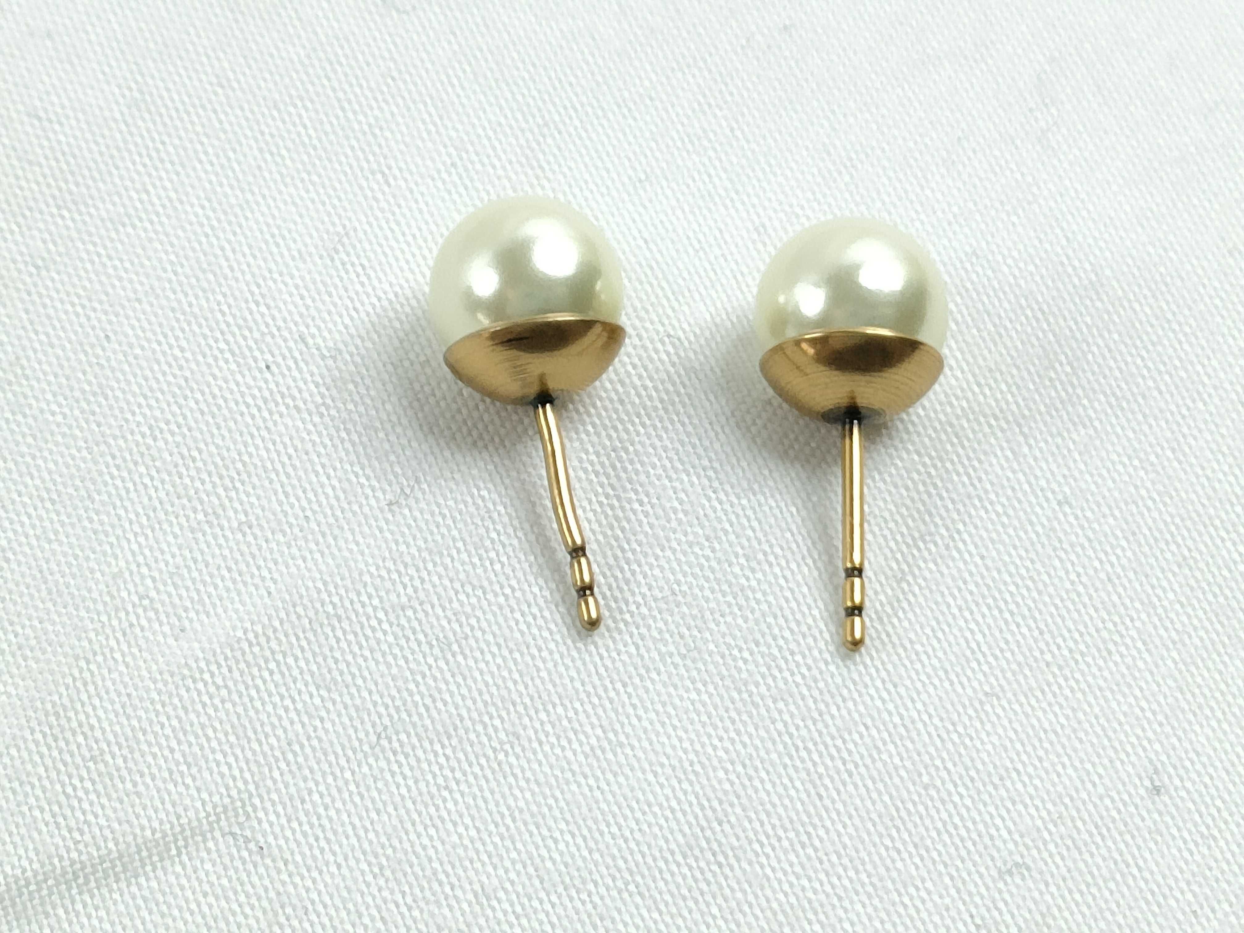 Tribal Pearl Earrings — view 4