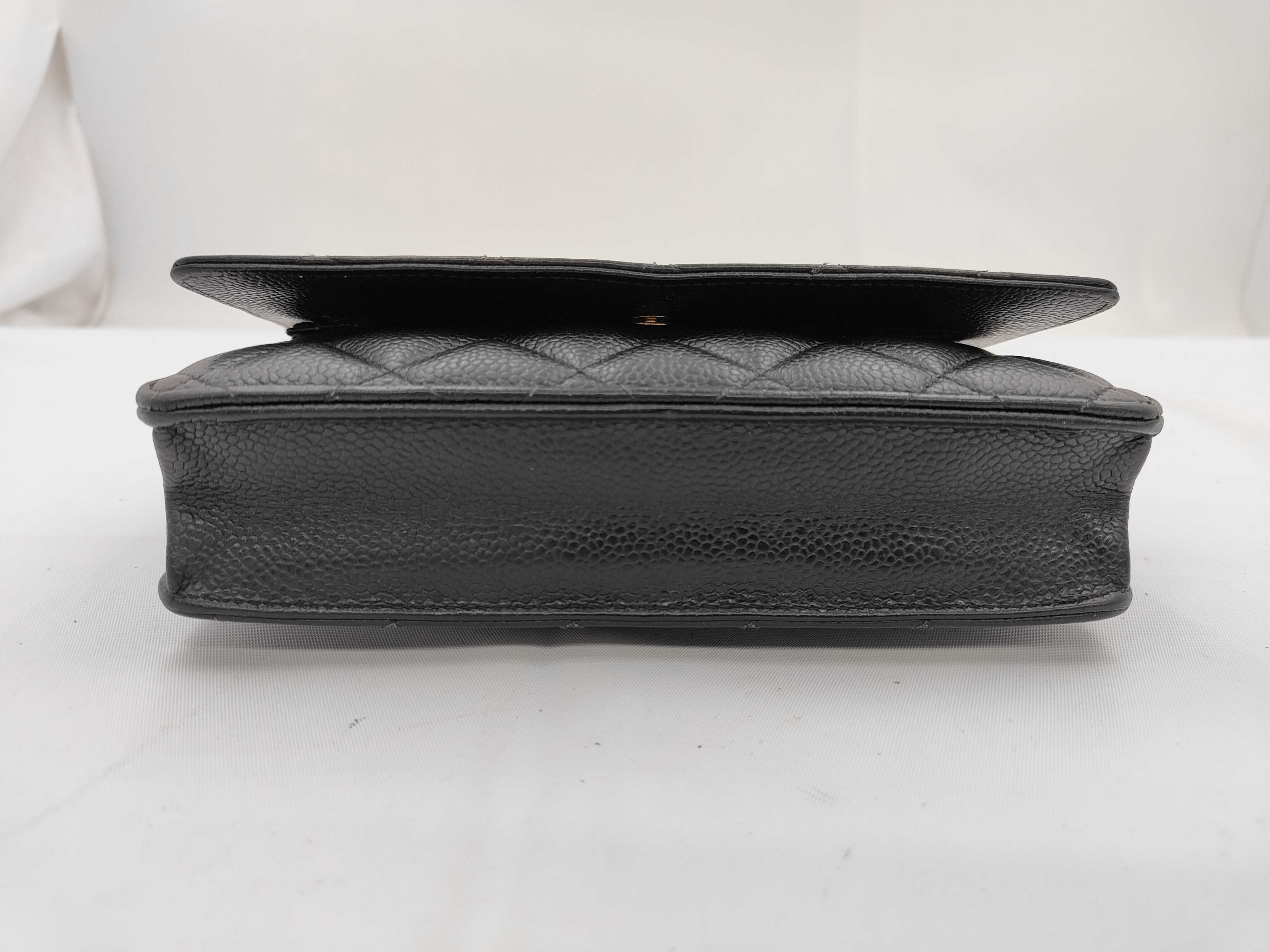 Matelassé Chain Wallet, Caviar Leather, Series 26 (26332673), Black Shoulder Bag — view 5