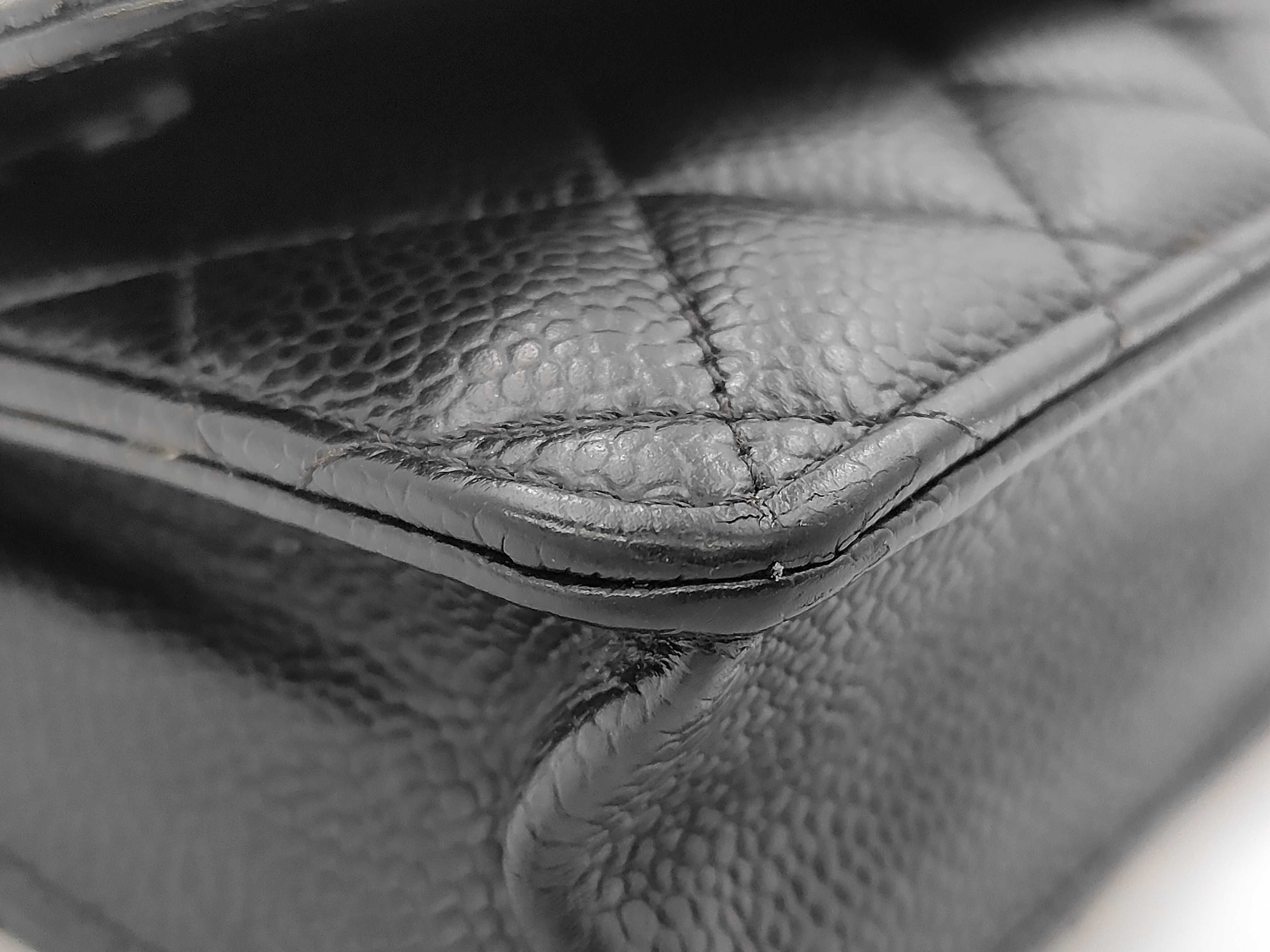 Matelassé Chain Wallet, Caviar Leather, Series 26 (26332673), Black Shoulder Bag — view 6