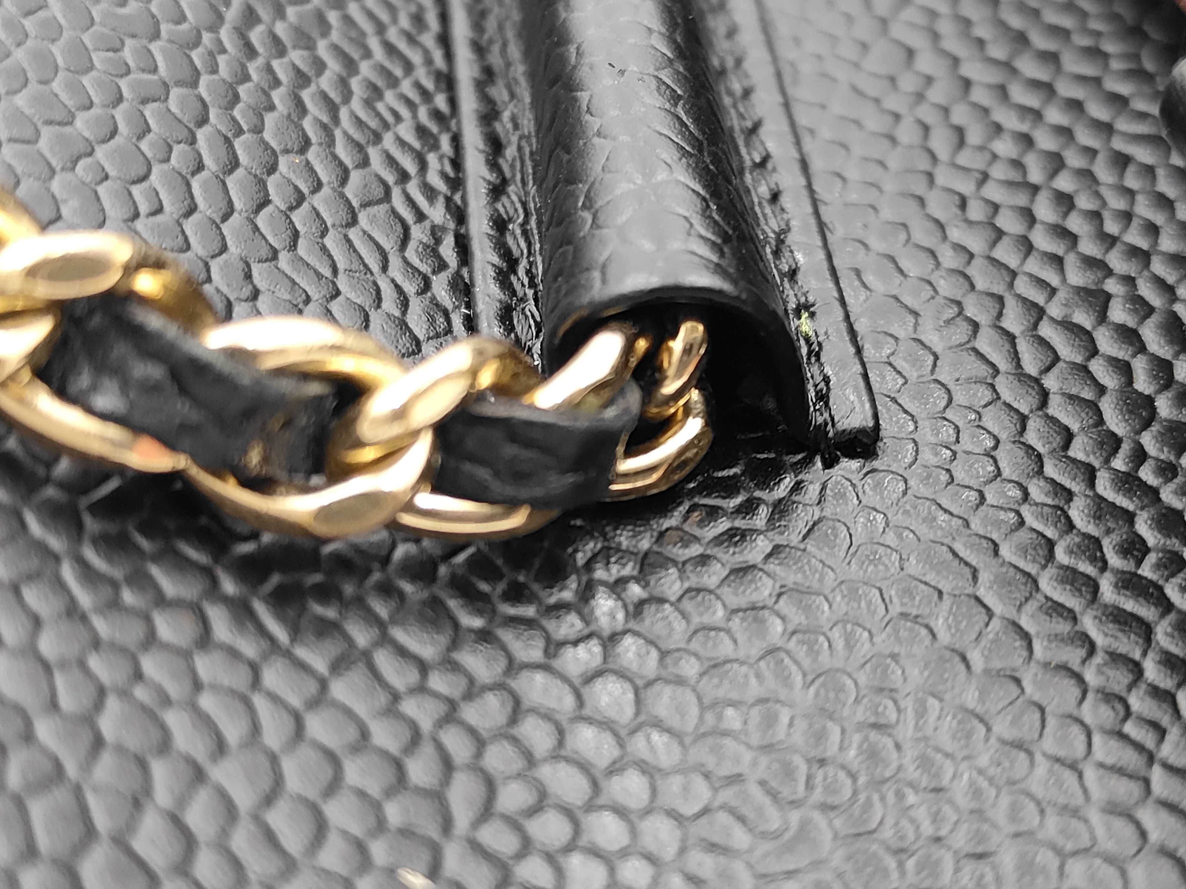 Matelassé Chain Wallet, Caviar Leather, Series 26 (26332673), Black Shoulder Bag — view 7