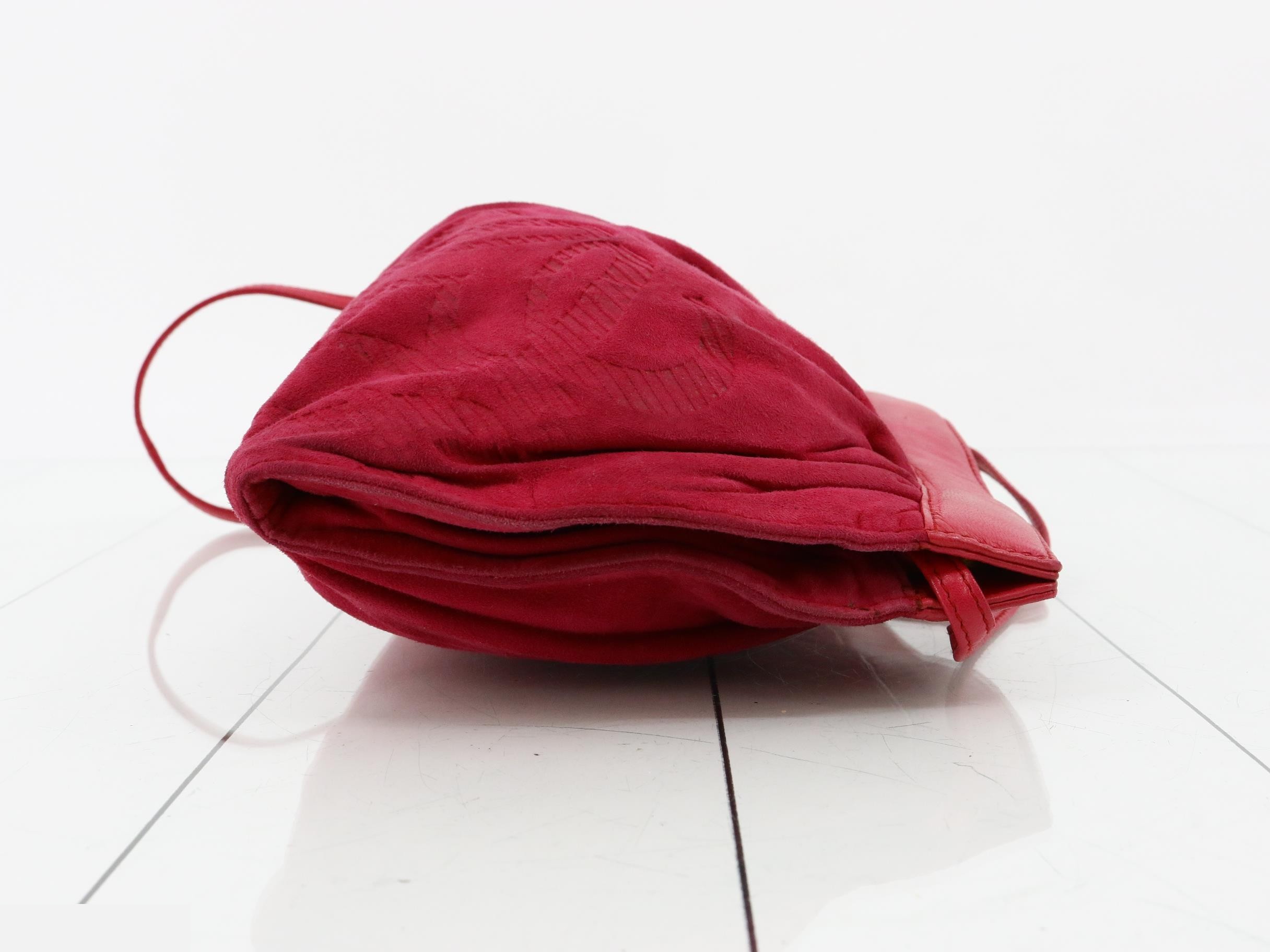 Anagram Velour Shoulder Bag — view 3