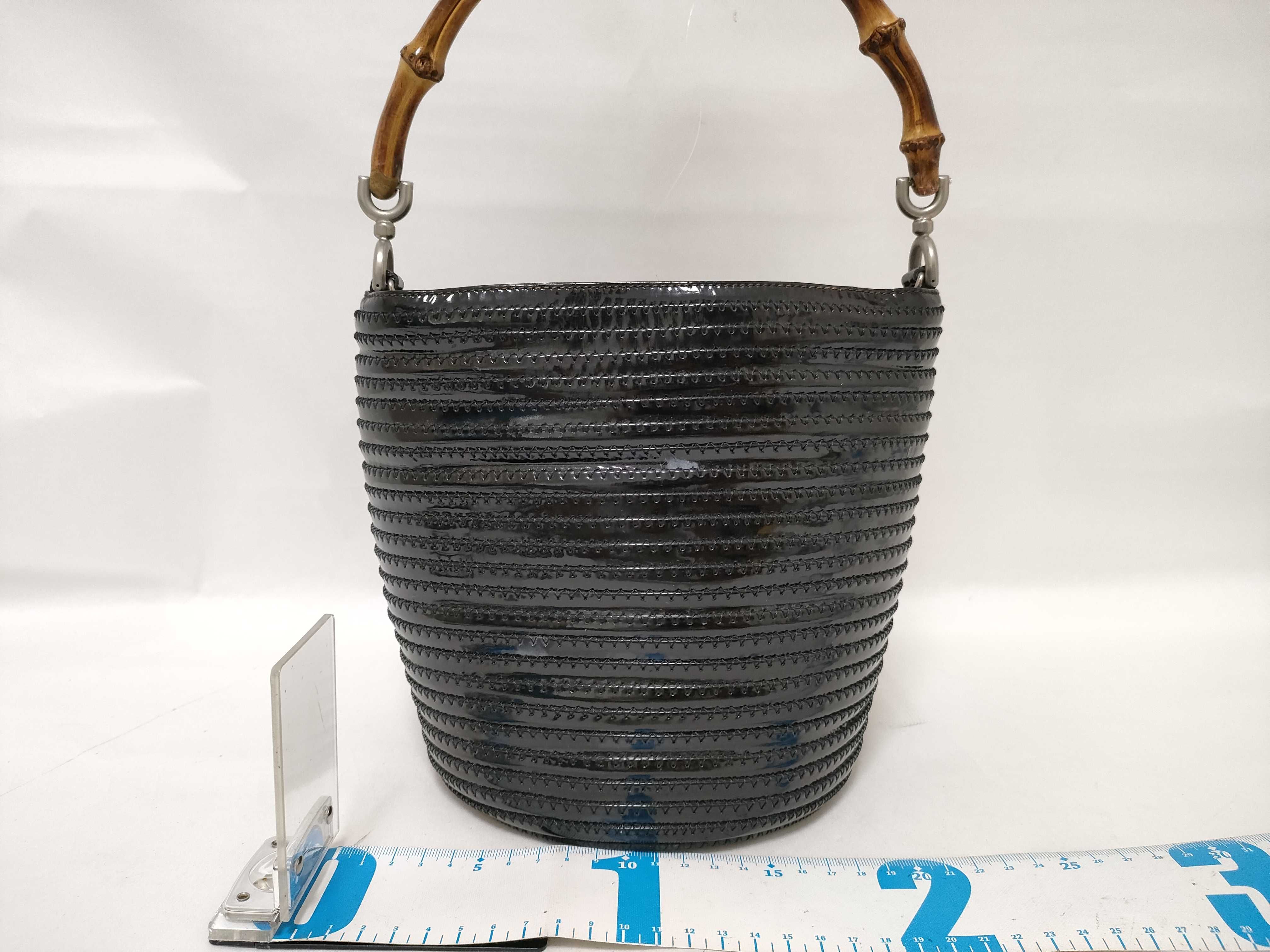 Bamboo OLD / Bamboo Handle Basket Bag / -- / BLK / 001・1014・1722 Handbag — view 2
