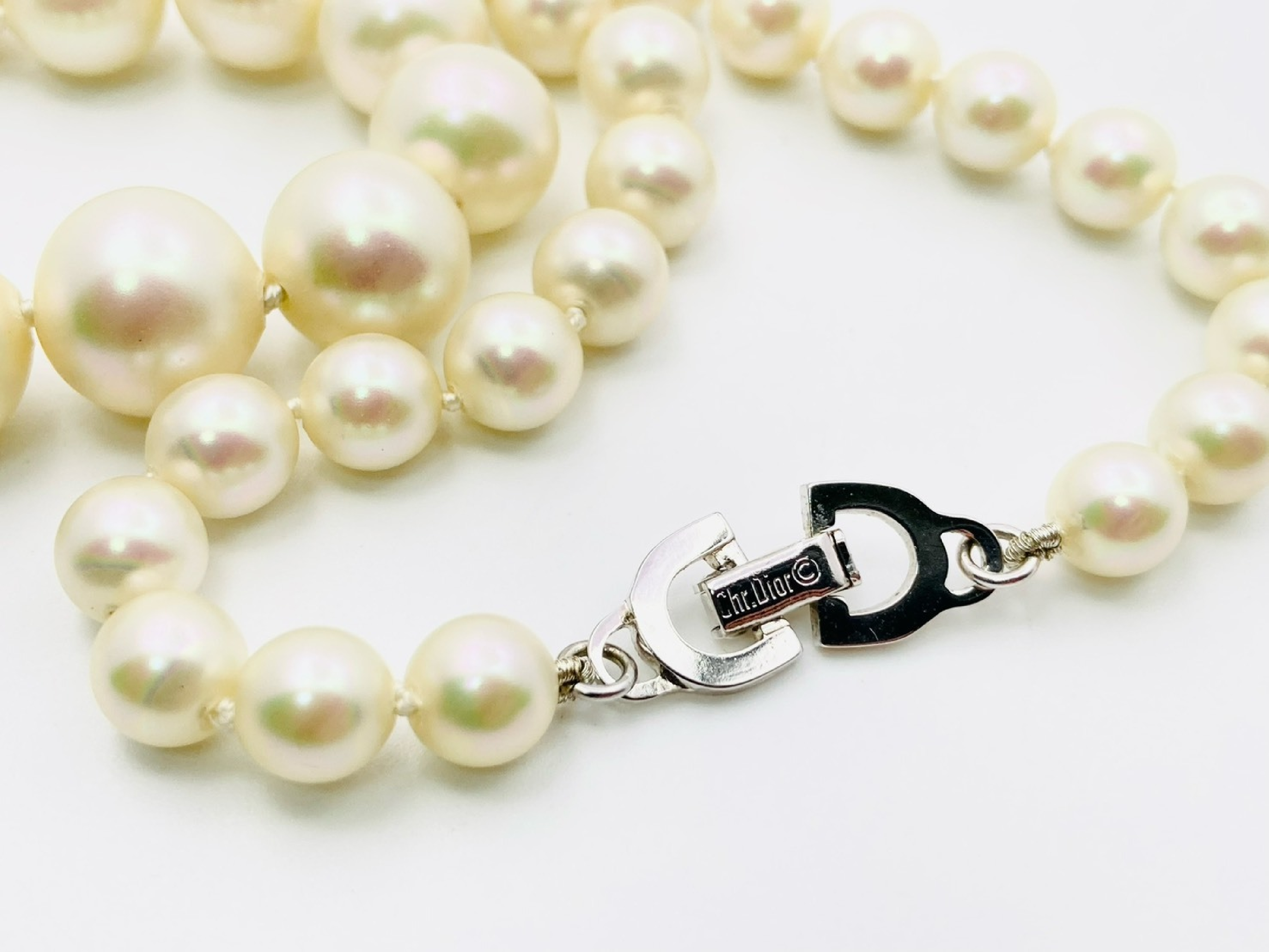 Faux Pearl Gradient Necklace — view 5