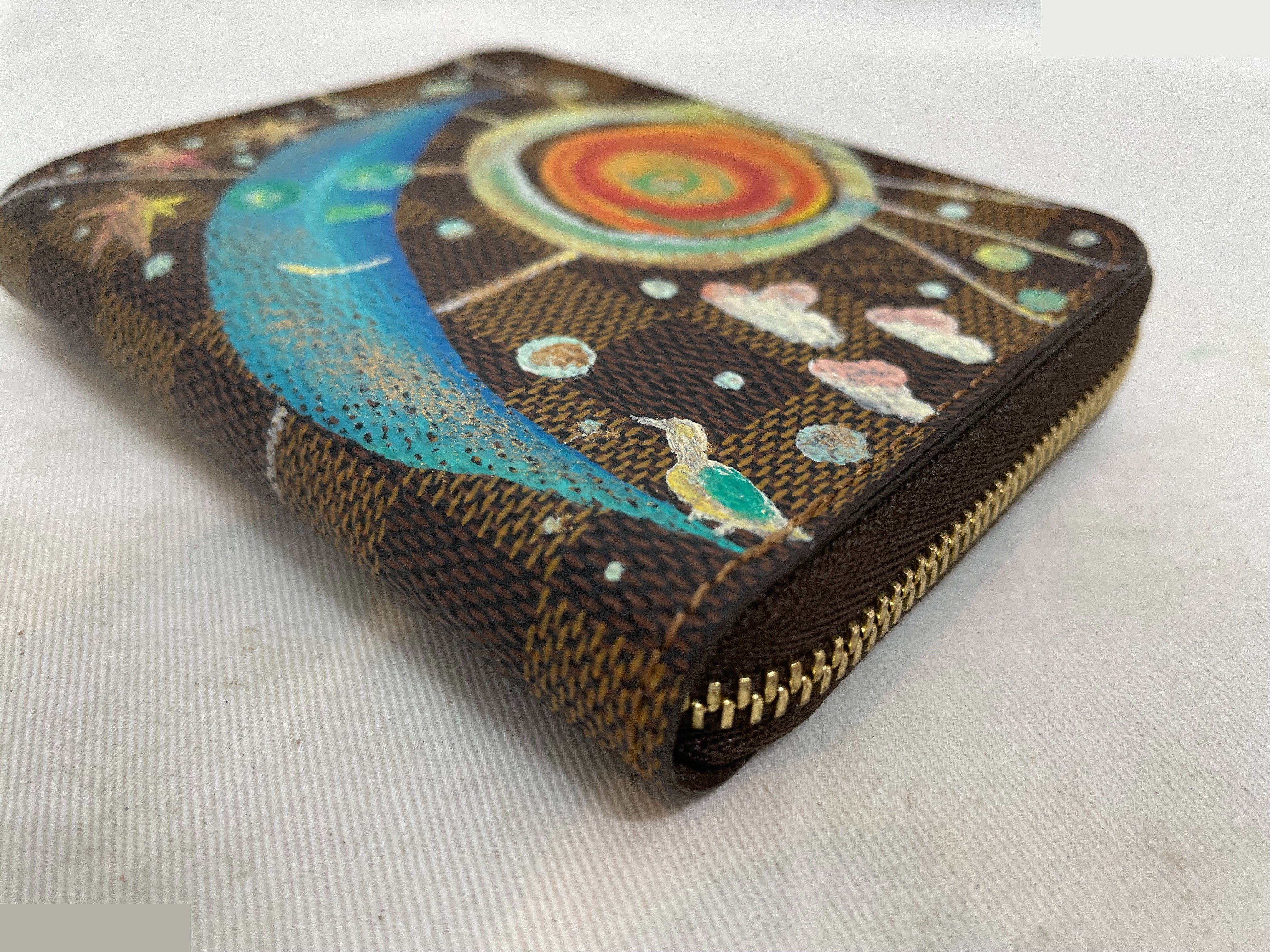 Zippy Coin Purse, Brown — view 3