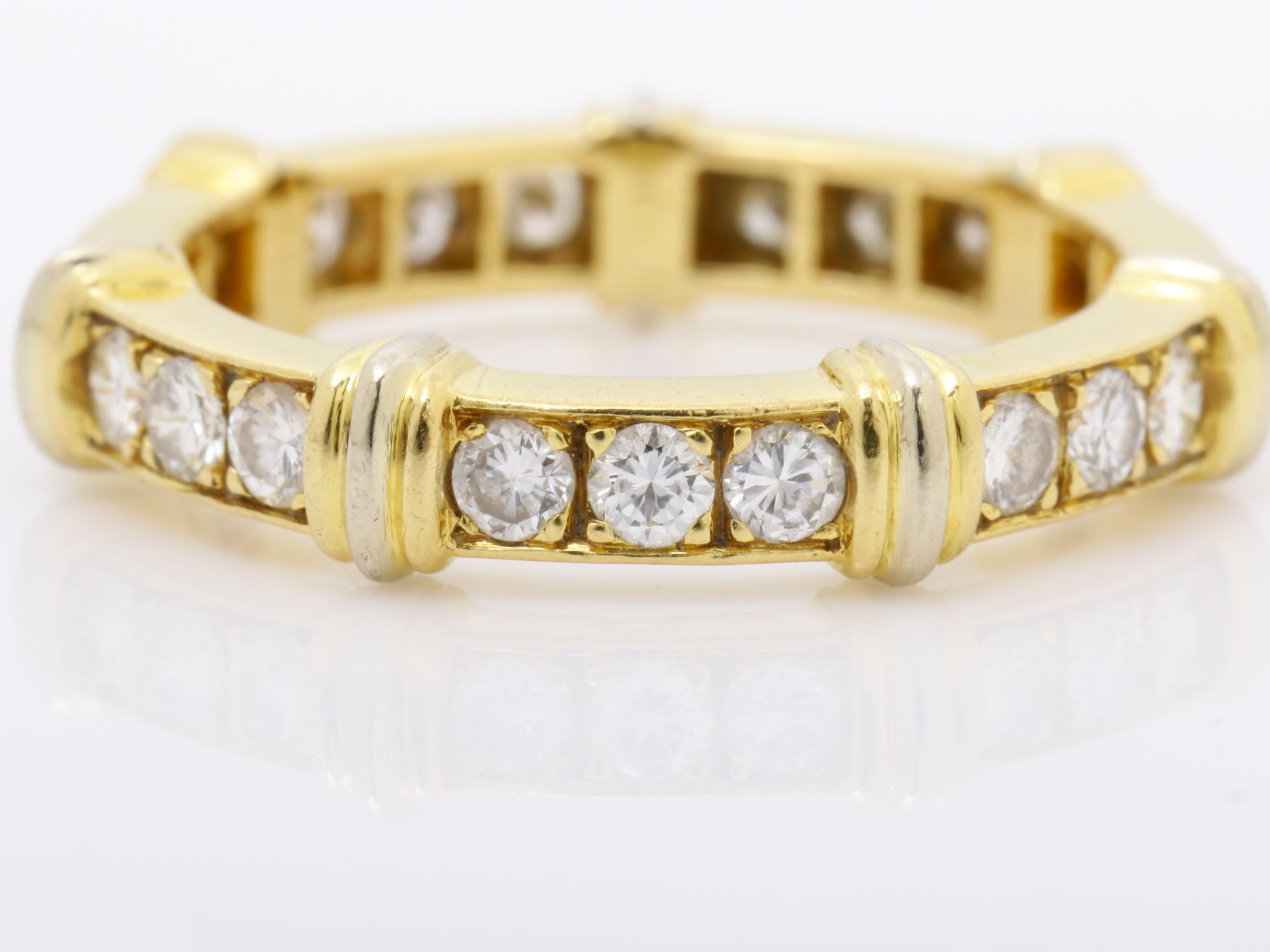 Contessa Full Diamond Ring, 750YG, 4.3g, #52 — view 2