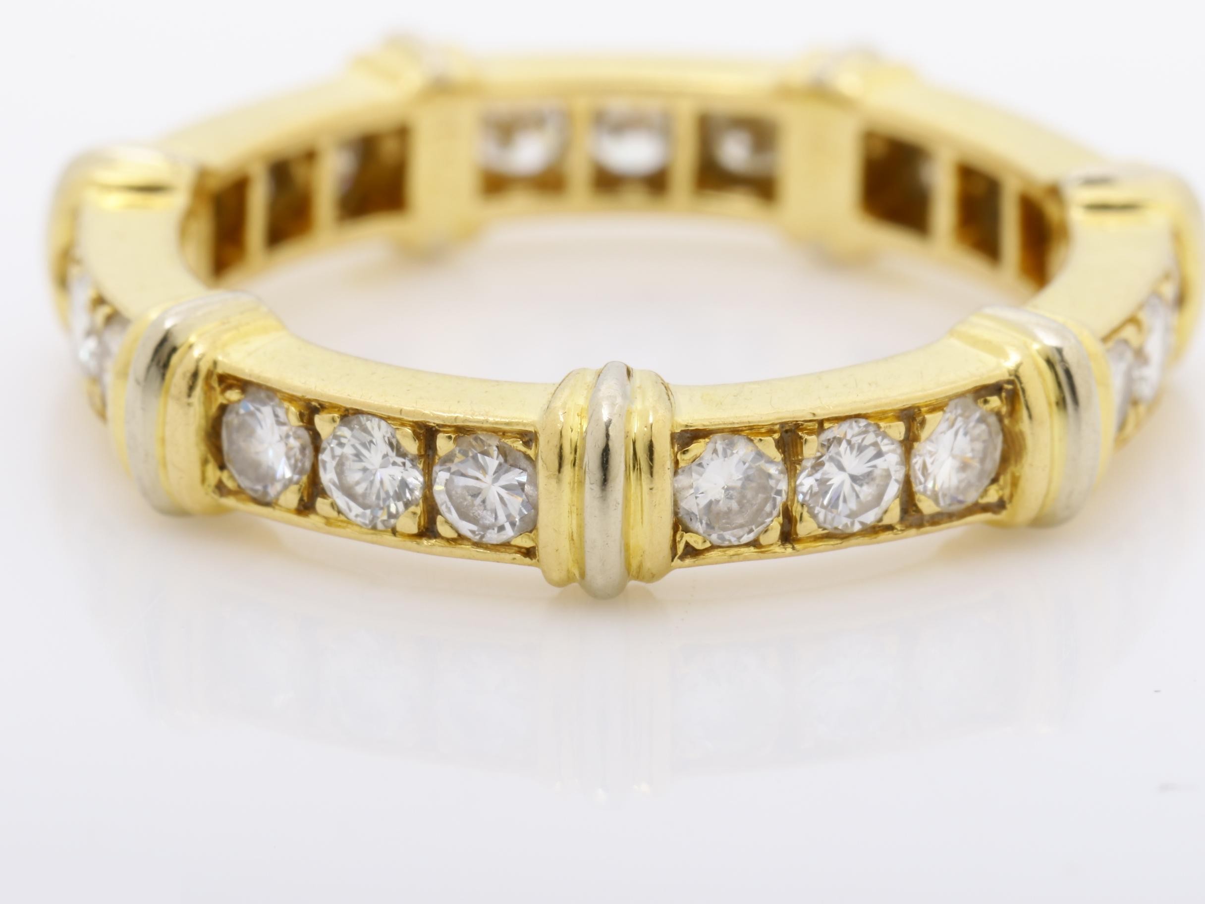 Contessa Full Diamond Ring, 750YG, 4.3g, #52 — view 3