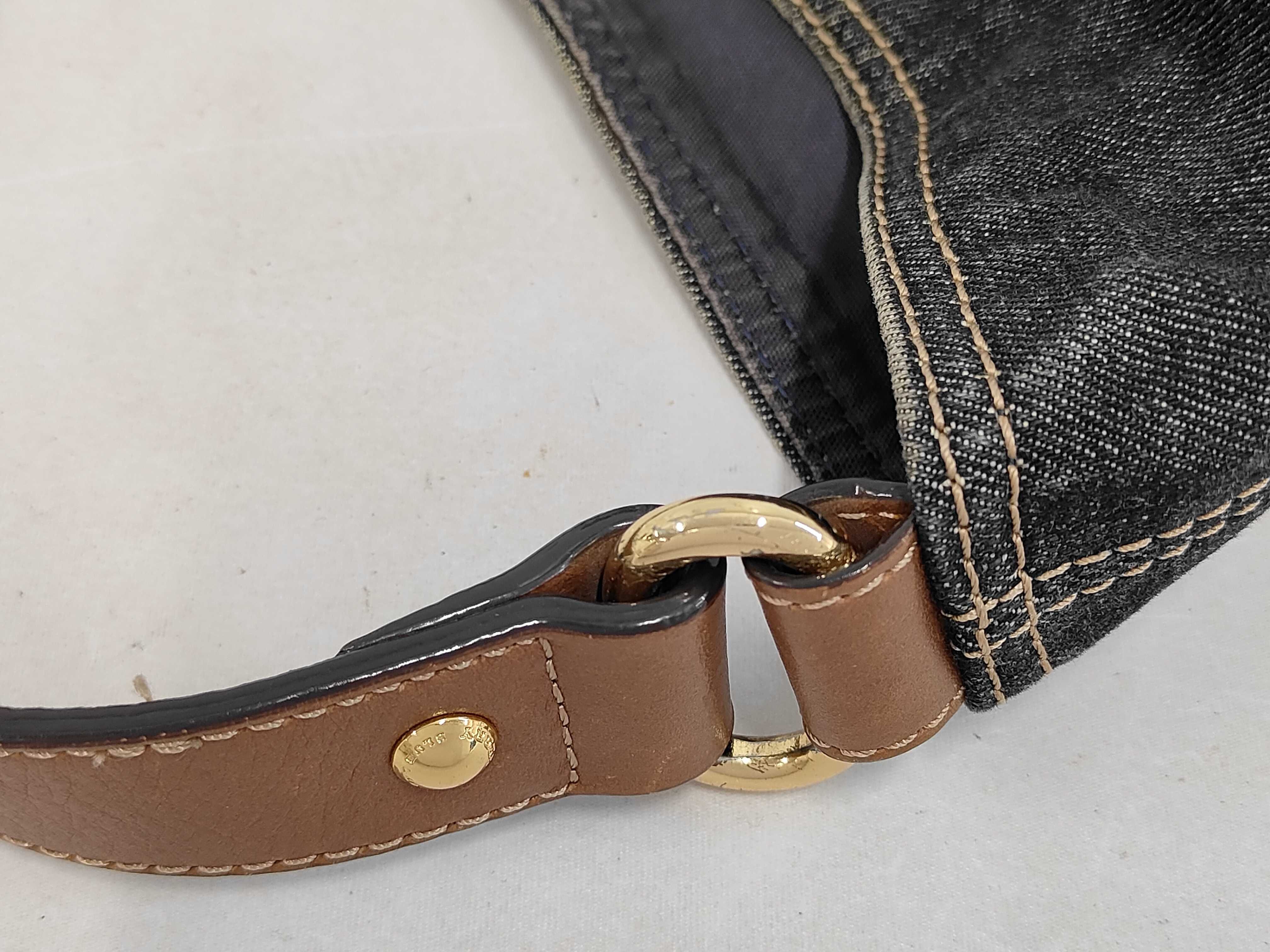 One-Shoulder Bag, Denim, Navy Shoulder Bag — view 6