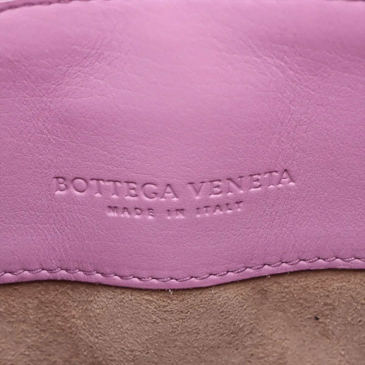 Intrecciato Olympia Leather Chain Shoulder Bag Pink — view 10