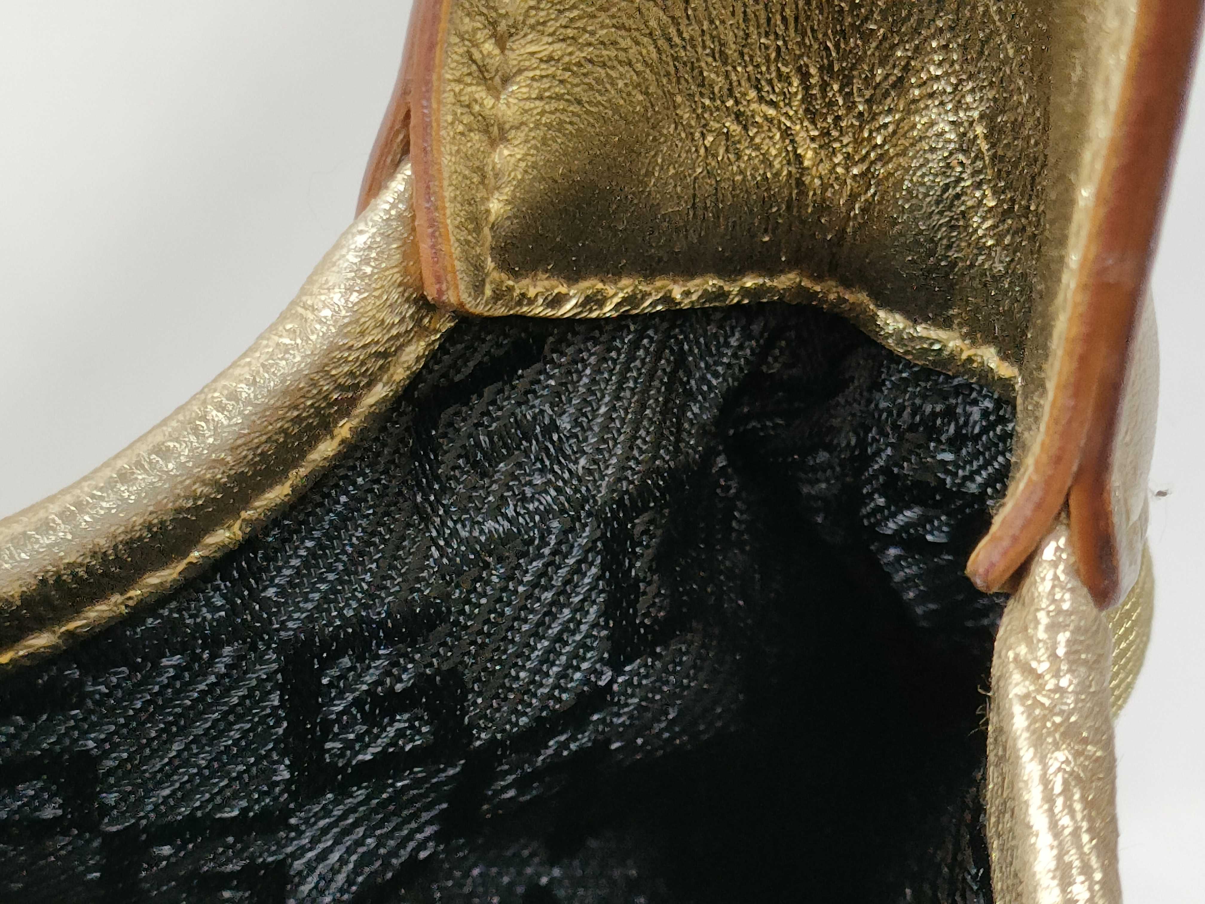 Bamboo Jackie Canvas x Leather Gold Handbag — view 11