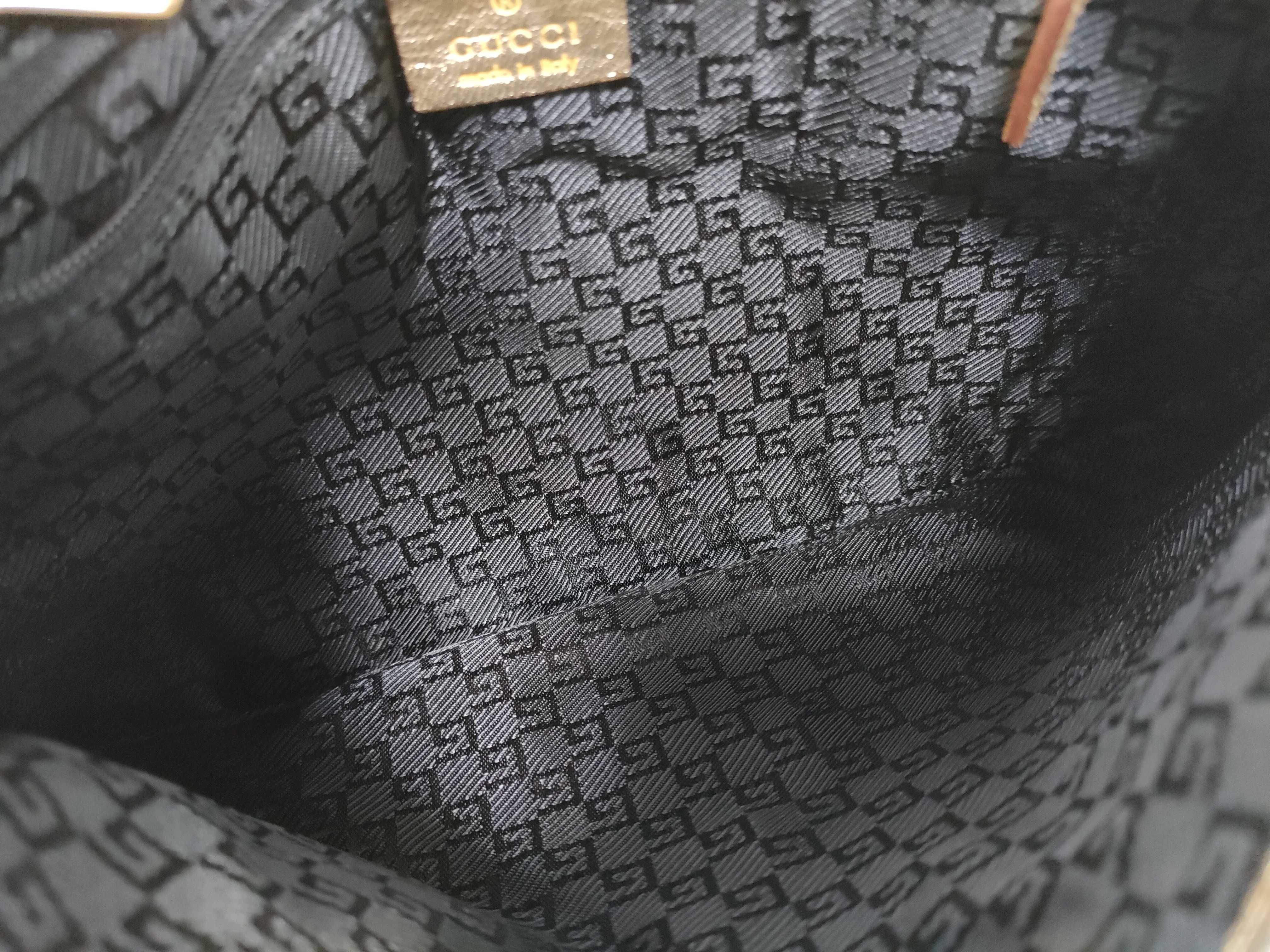 Bamboo Jackie Canvas x Leather Gold Handbag — view 13