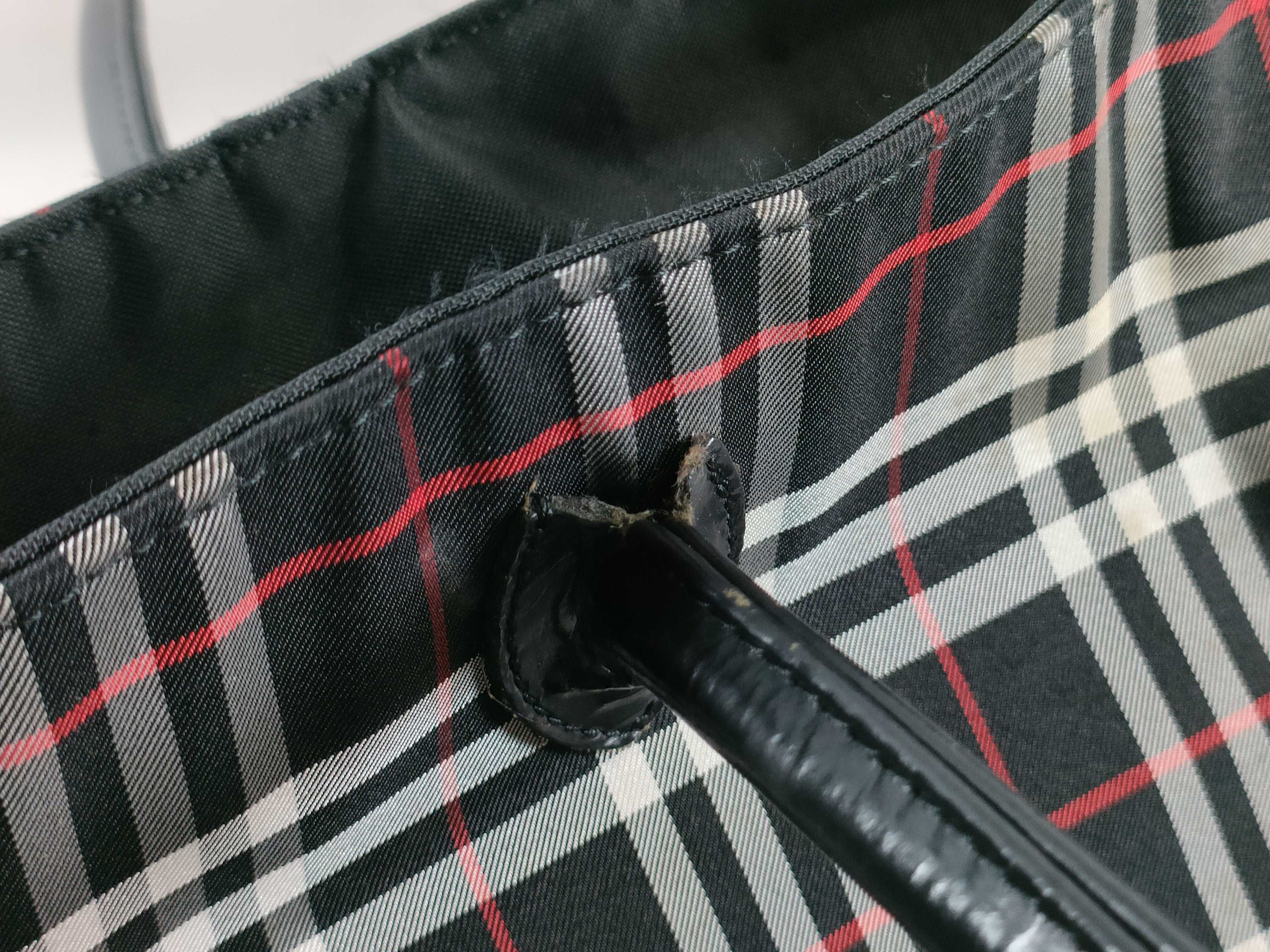 Blue Label Nylon Handbag Tote Bag — view 5