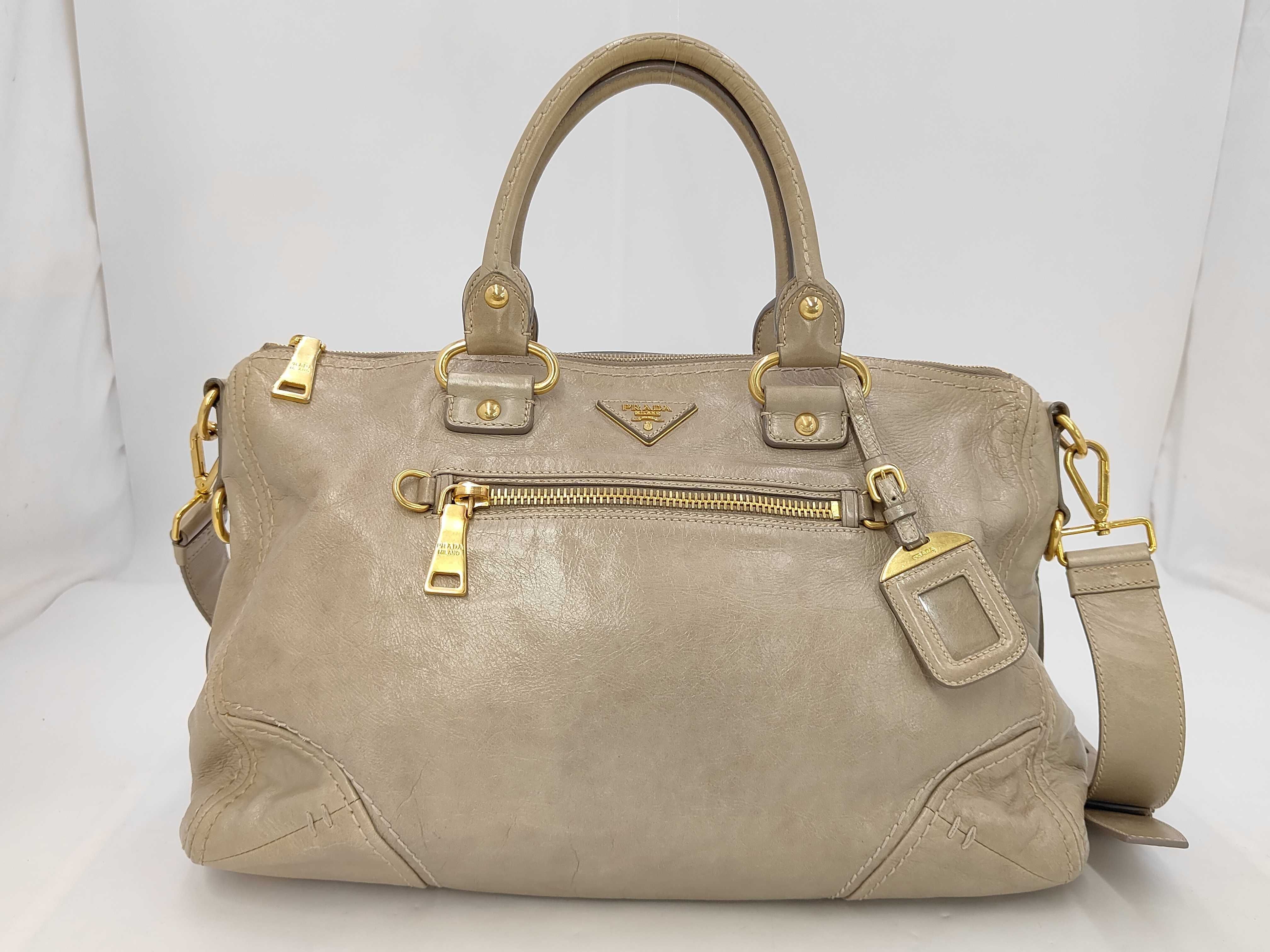 Vitello Shine Tote Bag (Boston Bag)