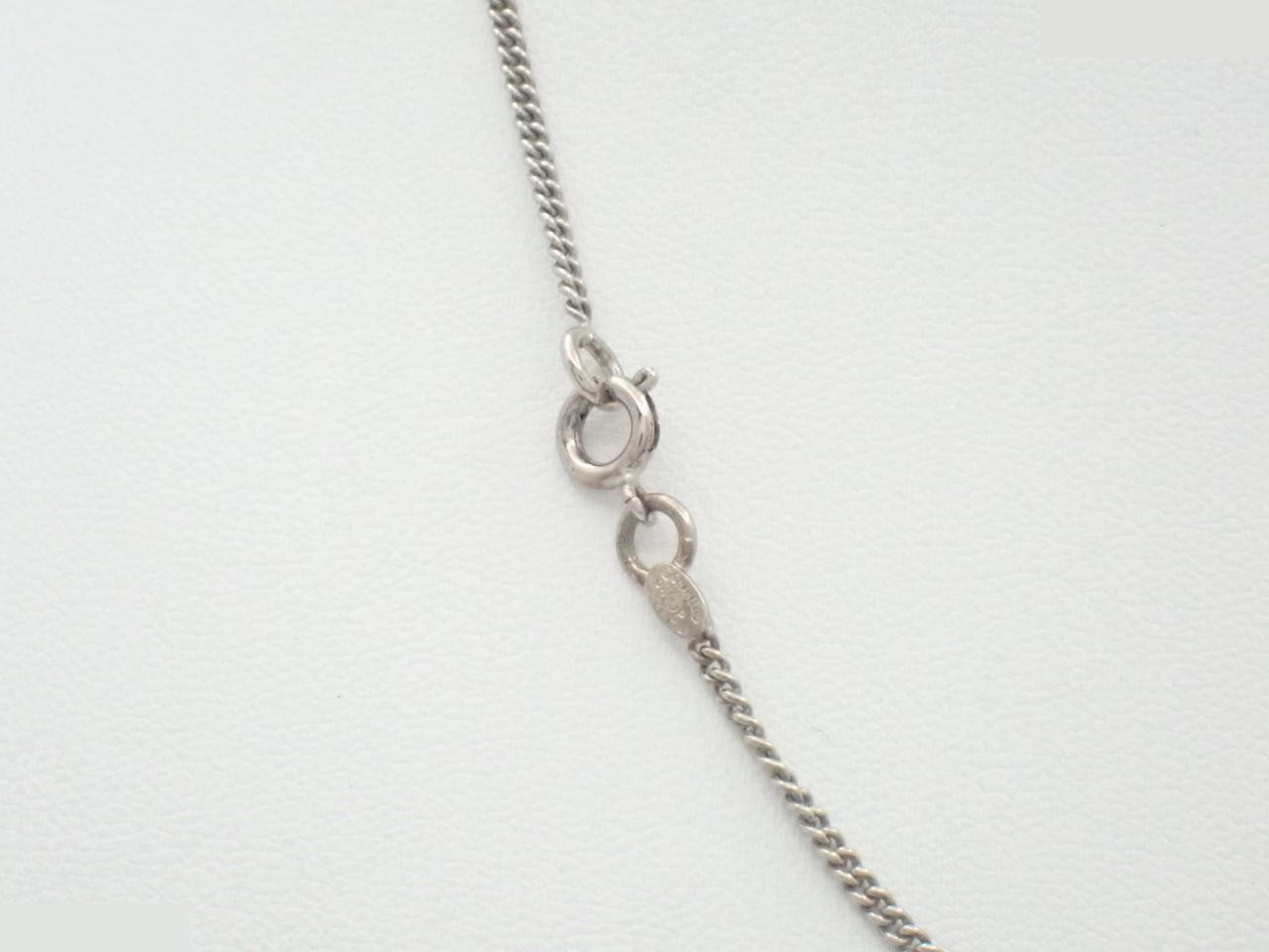 necklace, model 04P, heart design, Coco Mark, silver, chain approximately 42cm. — view 2