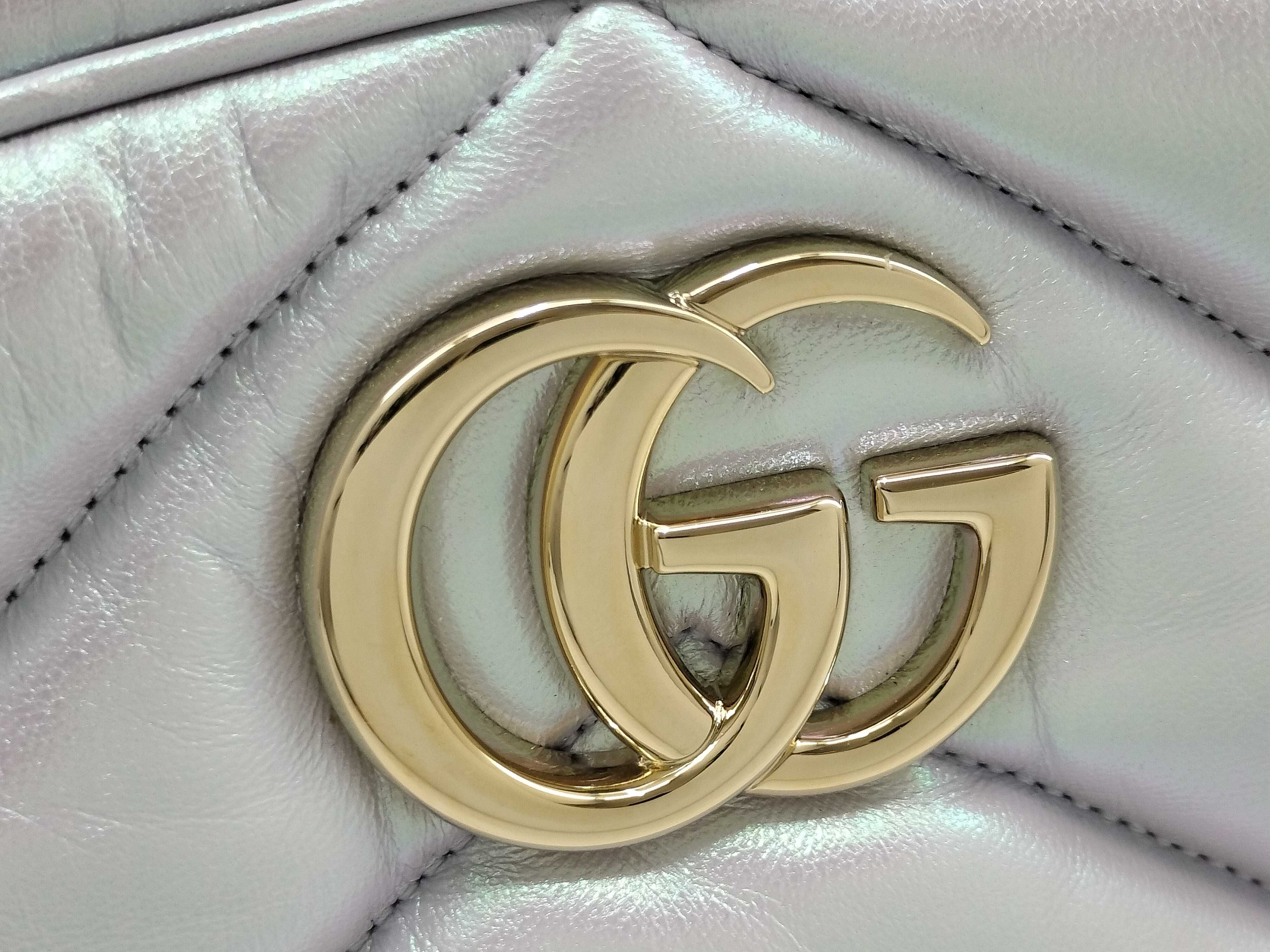 Unused Marmont Chain Shoulder Bag in Aurora — view 14