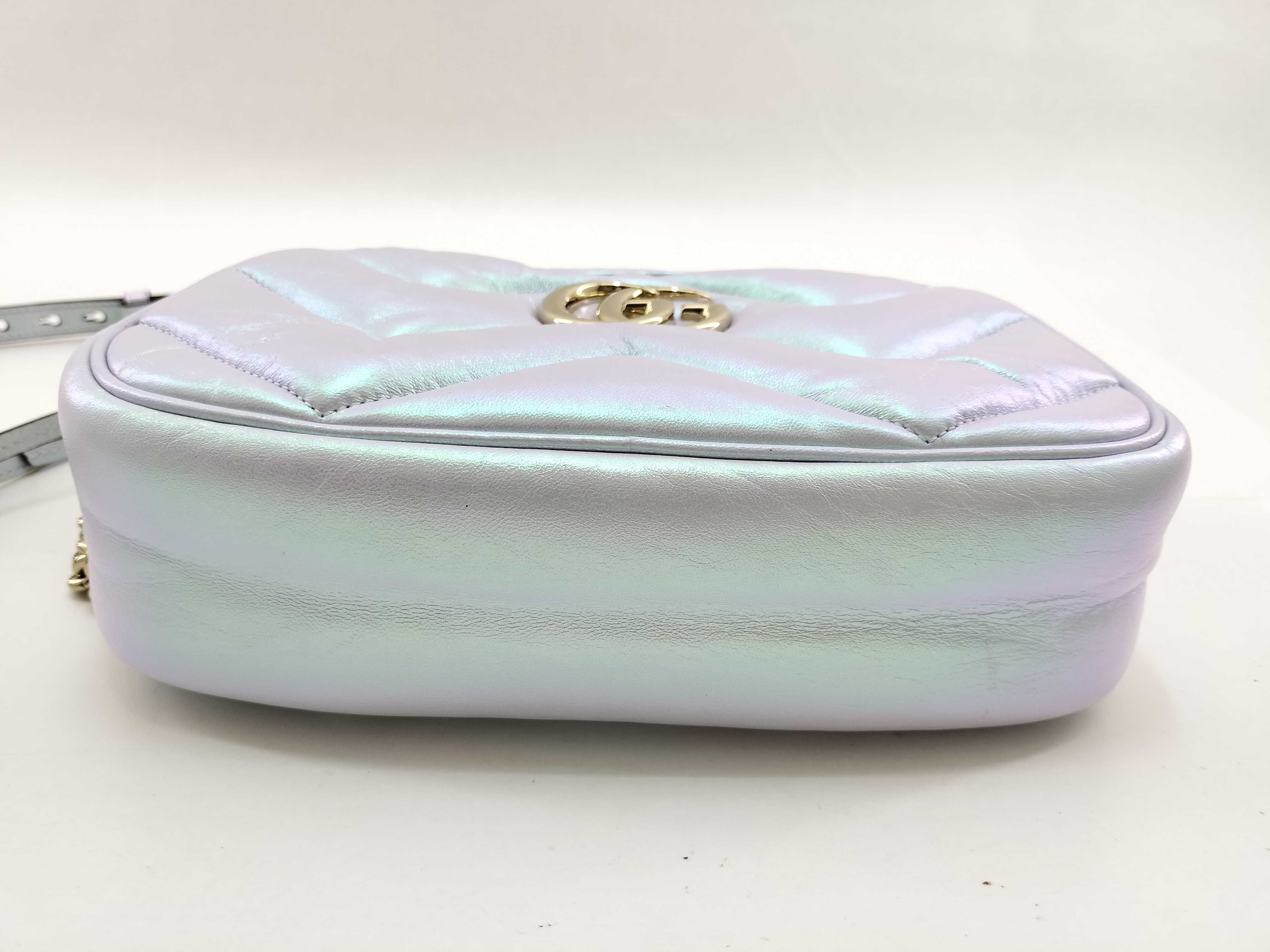 Unused Marmont Chain Shoulder Bag in Aurora — view 3